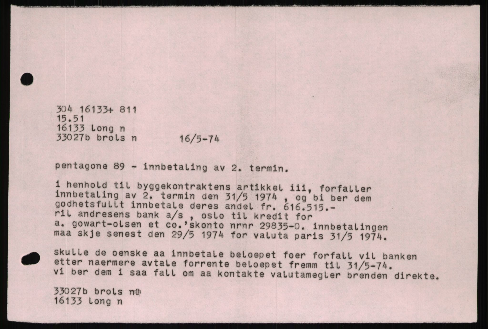 Pa 1503 - Stavanger Drilling AS, SAST/A-101906/D/L0007: Korrespondanse og saksdokumenter, 1974-1981, p. 935