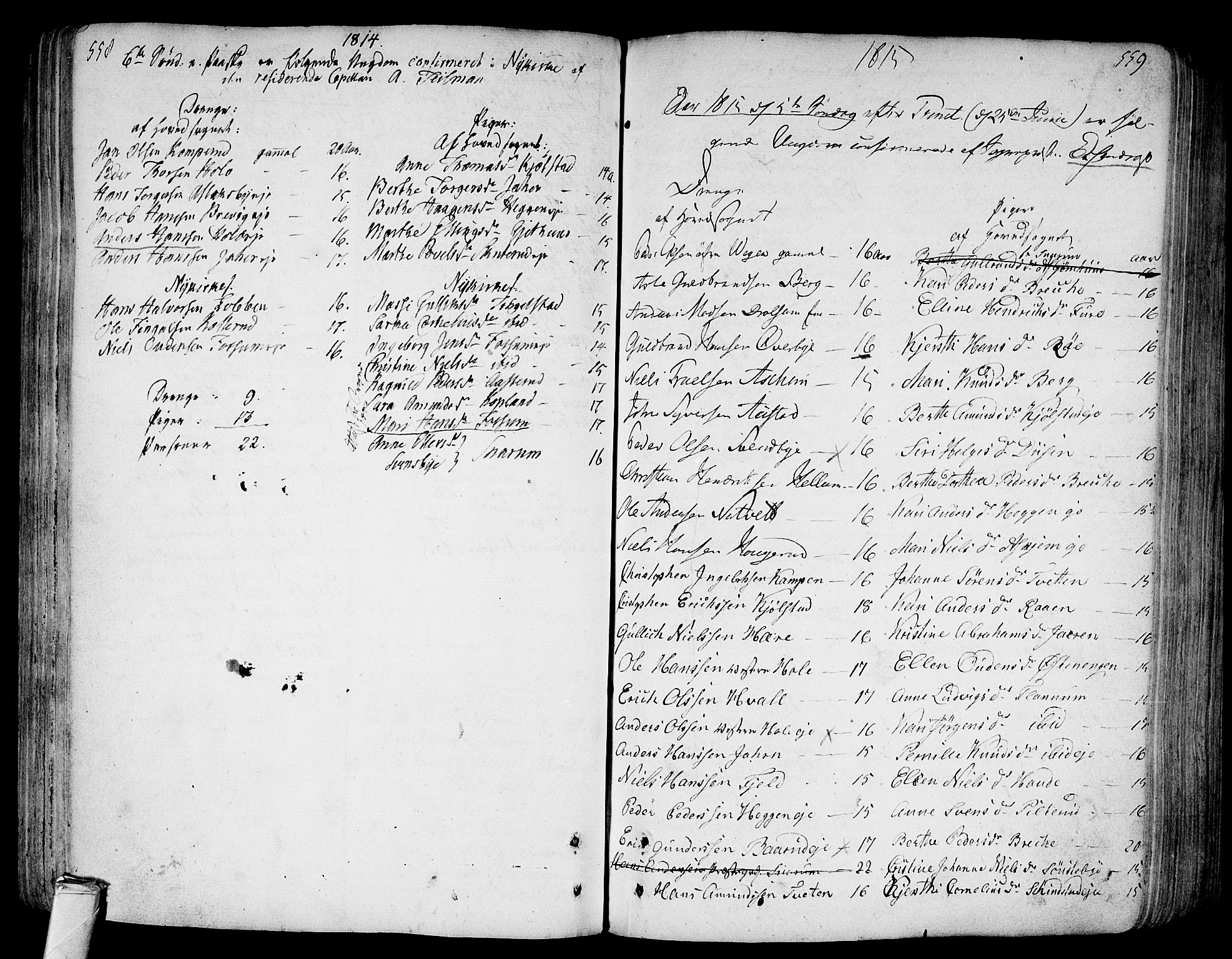 Modum kirkebøker, AV/SAKO-A-234/F/Fa/L0003: Parish register (official) no. 3, 1783-1819, p. 558-559