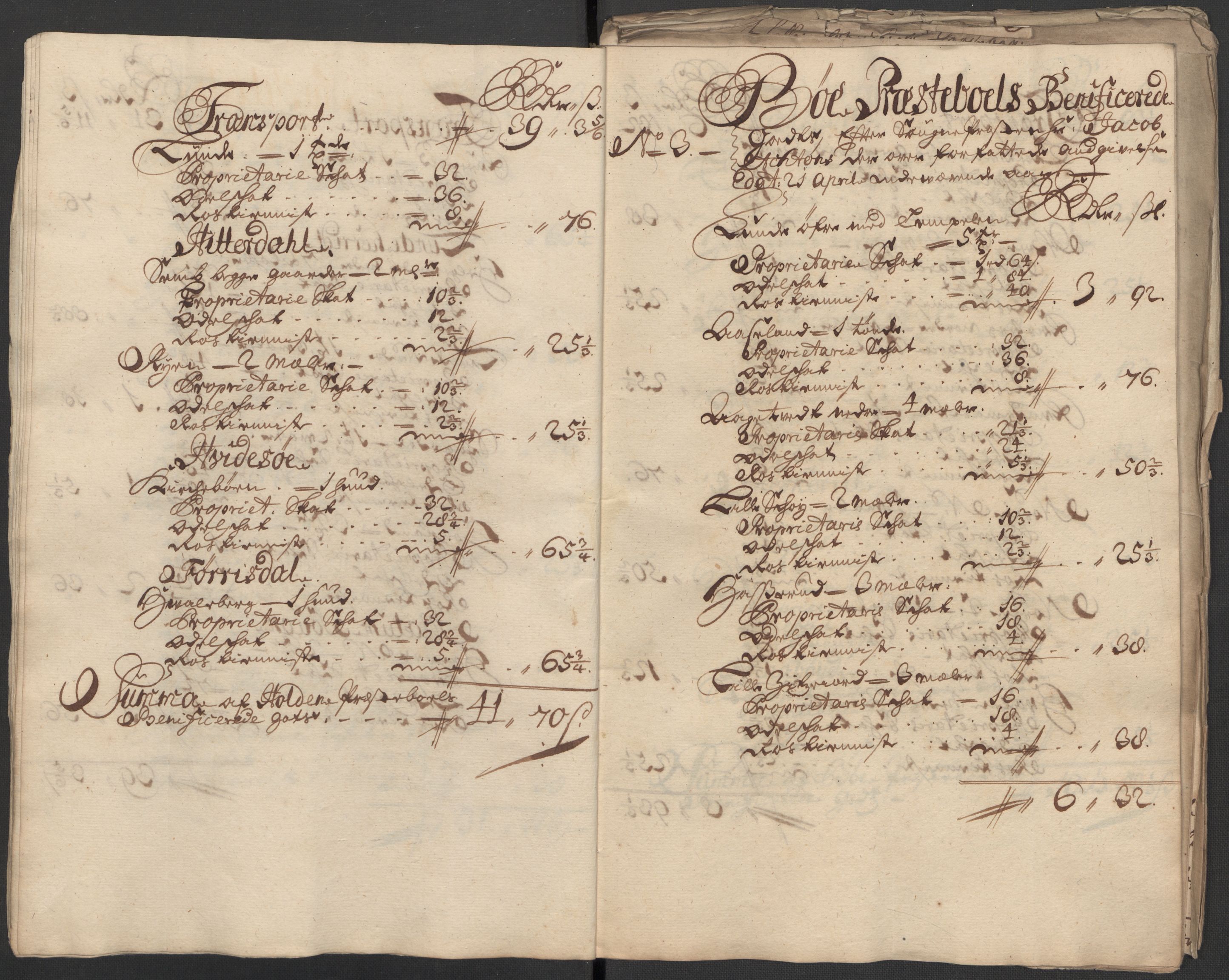 Rentekammeret inntil 1814, Reviderte regnskaper, Fogderegnskap, AV/RA-EA-4092/R36/L2124: Fogderegnskap Øvre og Nedre Telemark og Bamble, 1713, p. 266