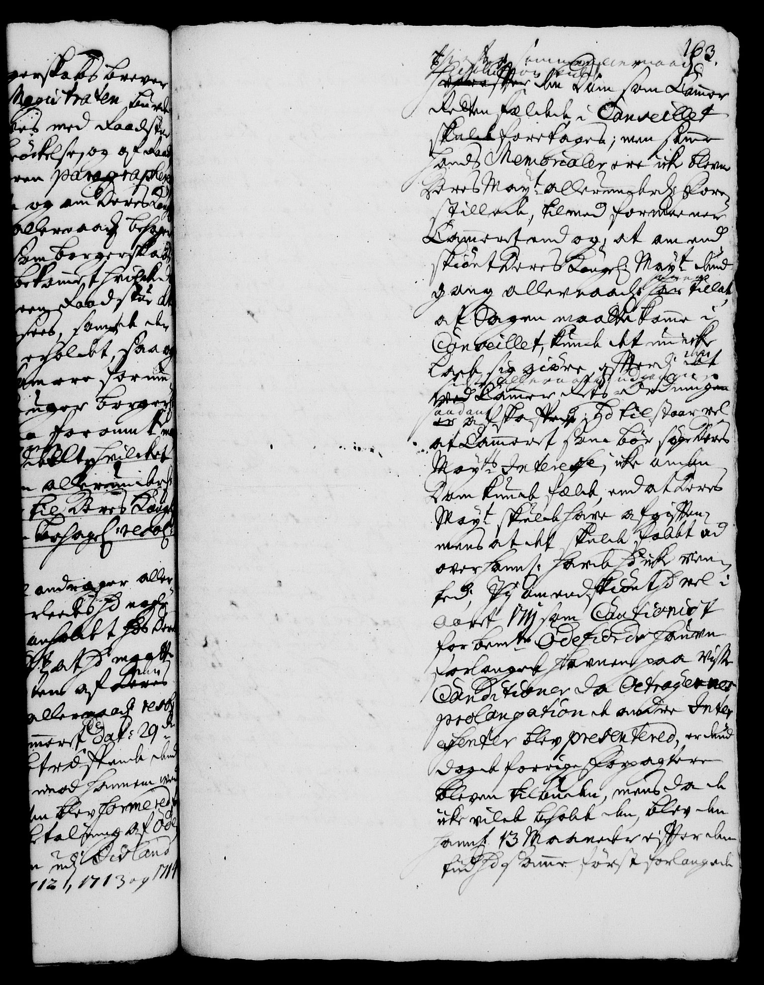 Rentekammeret, Kammerkanselliet, RA/EA-3111/G/Gh/Gha/L0003: Norsk ekstraktmemorialprotokoll, sak. 600-765 (merket RK 53.48), 1720-1721, p. 163