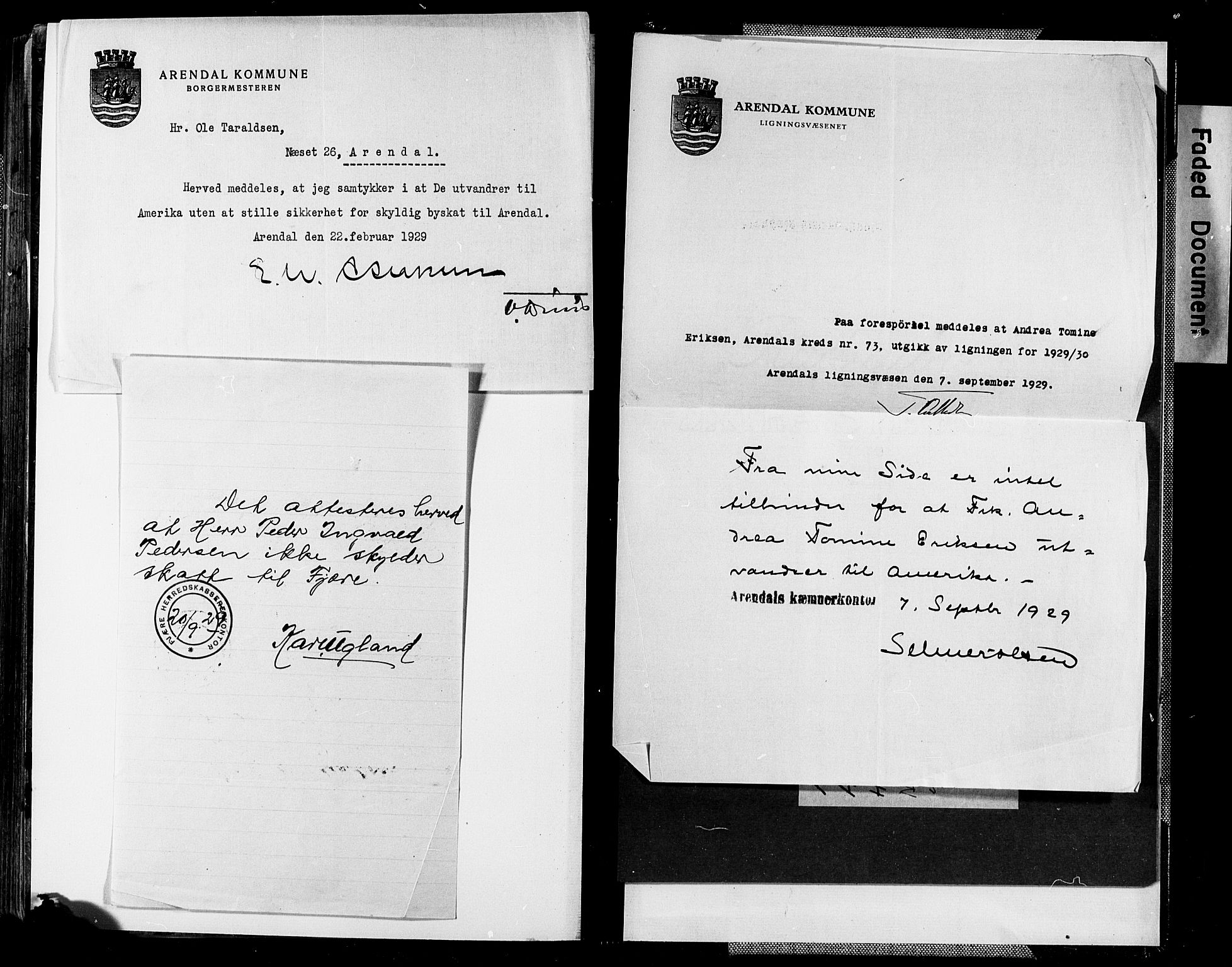 Kristiansand politikammer, SAK/1243-0004/K/Kb/L0246: Emigrantprotokoll, 1912-1927, p. 321