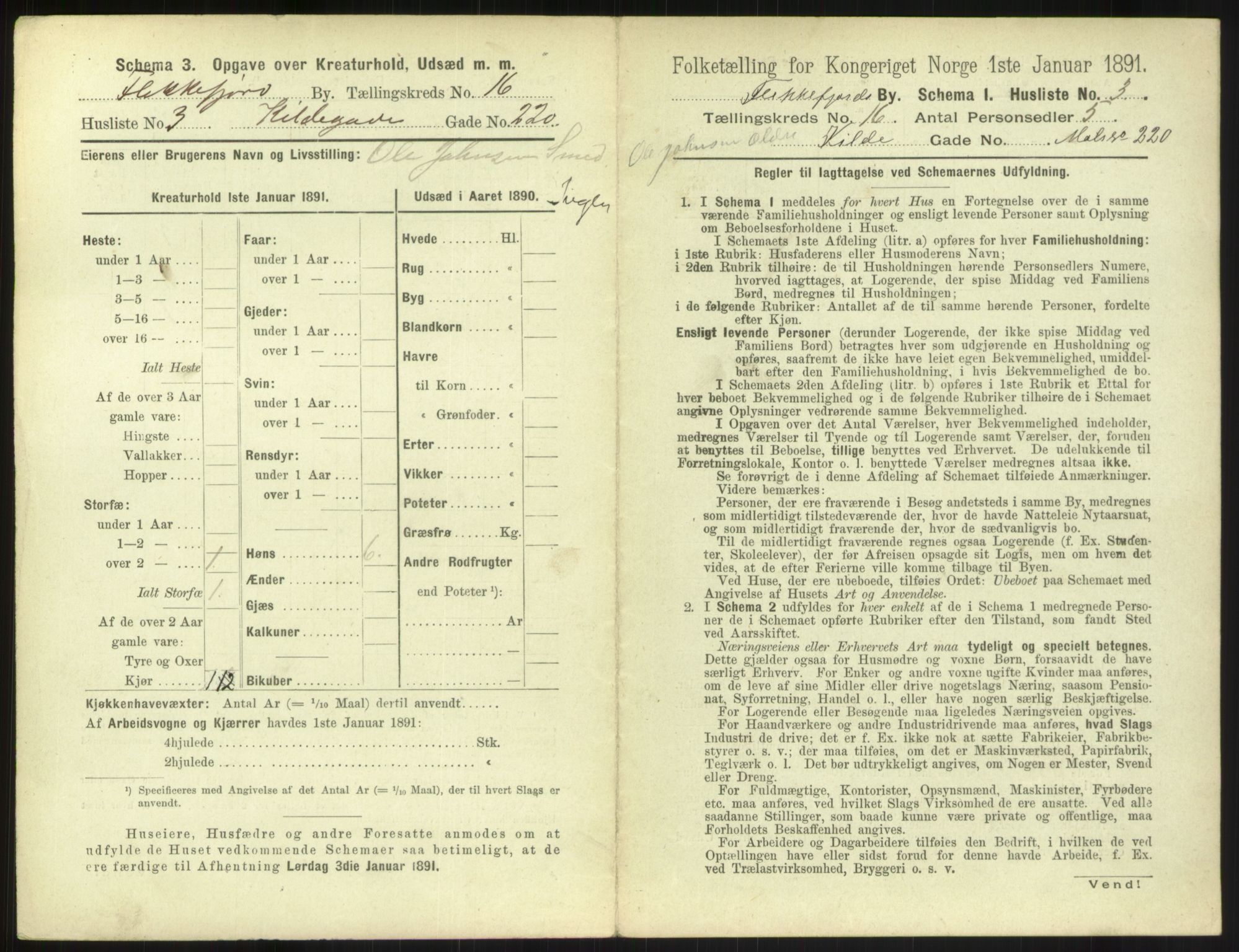 RA, 1891 census for 1004 Flekkefjord, 1891, p. 548