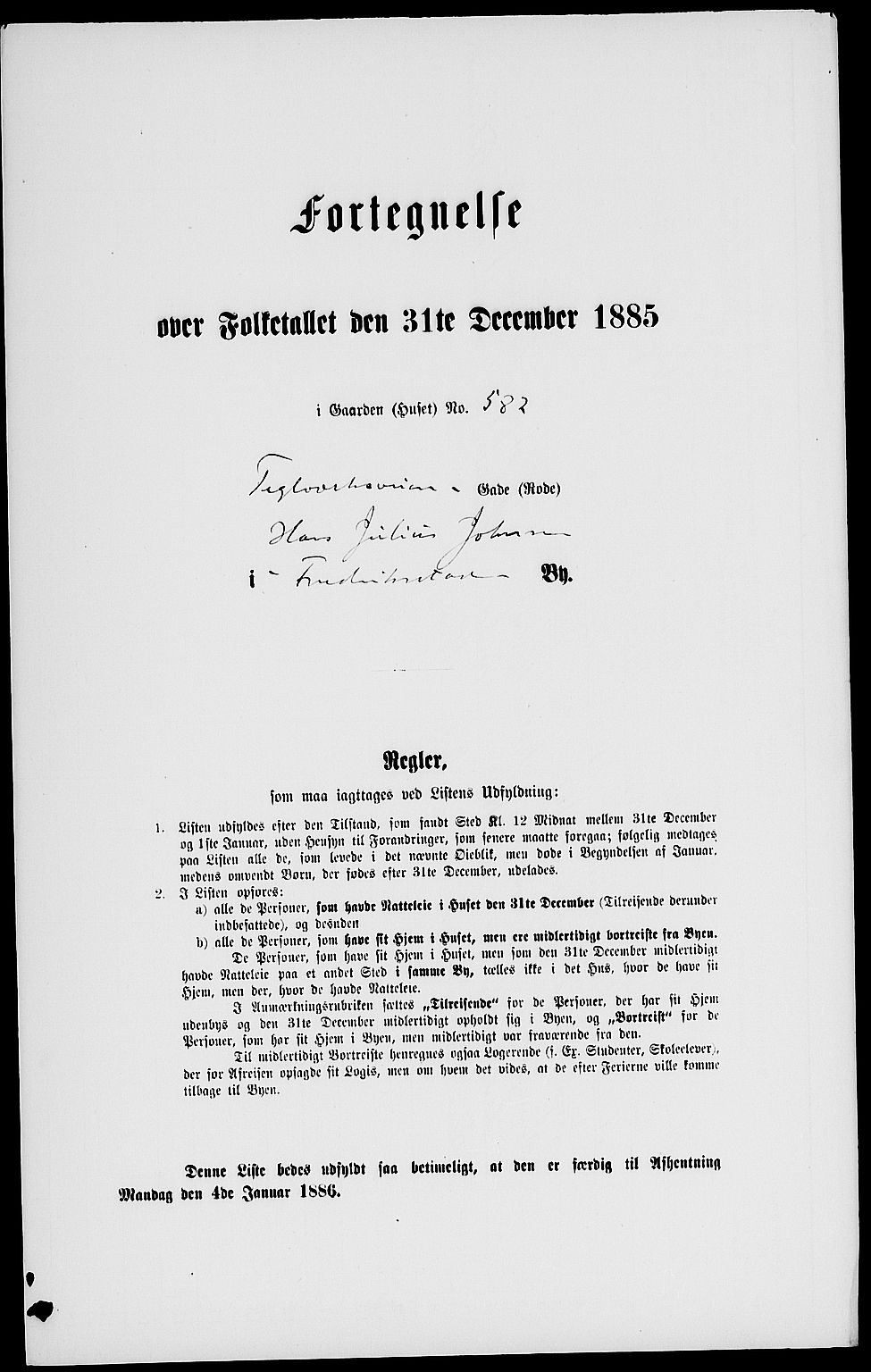 RA, 1885 census for 0103 Fredrikstad, 1885, p. 1570