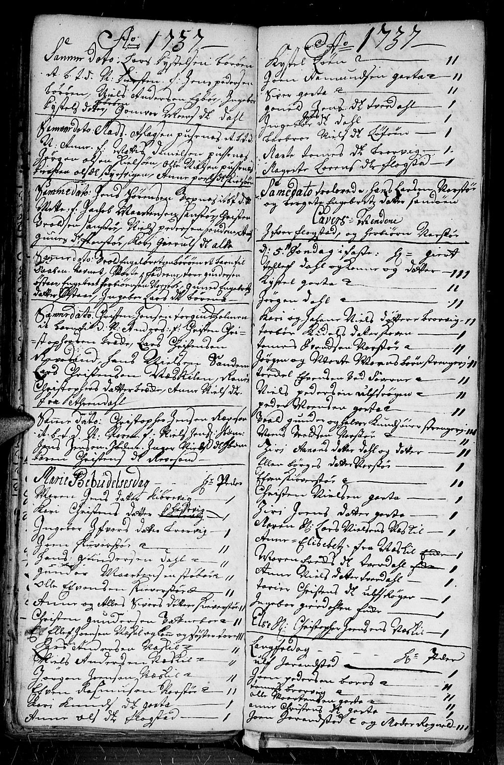 Dypvåg sokneprestkontor, AV/SAK-1111-0007/F/Fb/Fba/L0003: Parish register (copy) no. B 3, 1715-1738, p. 144