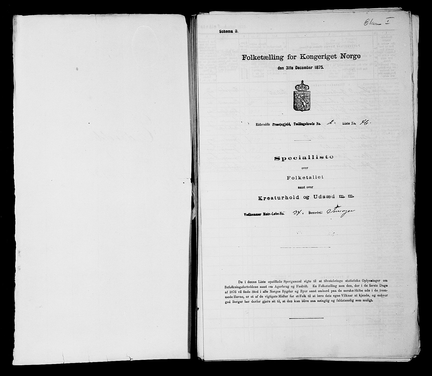 RA, 1875 census for 0237P Eidsvoll, 1875, p. 102