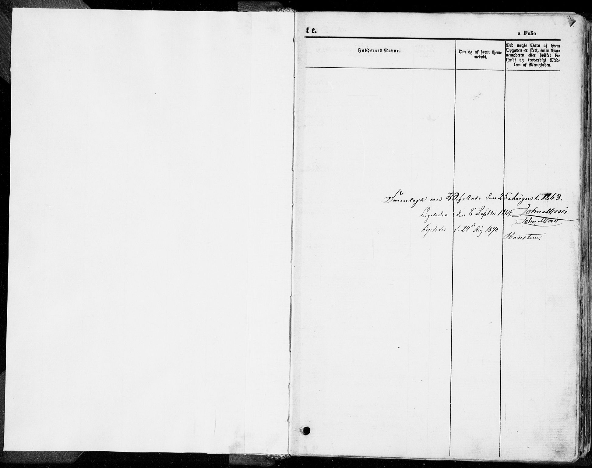 Håland sokneprestkontor, SAST/A-101802/001/30BA/L0007: Parish register (official) no. A 7.1, 1854-1870, p. 1