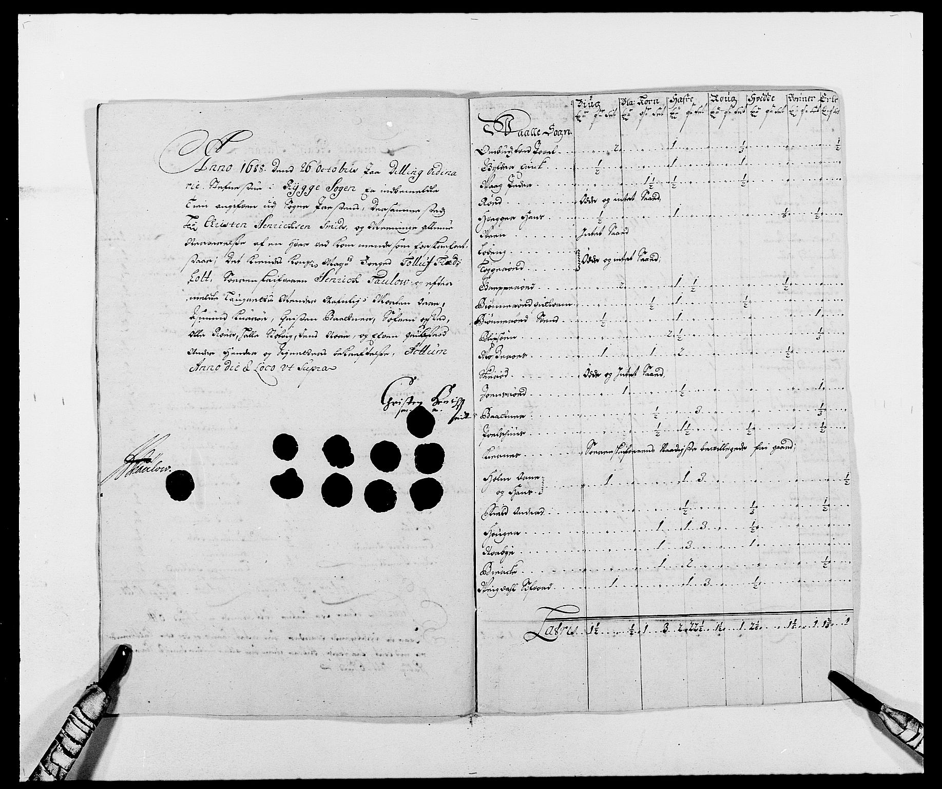 Rentekammeret inntil 1814, Reviderte regnskaper, Fogderegnskap, AV/RA-EA-4092/R02/L0106: Fogderegnskap Moss og Verne kloster, 1688-1691, p. 46