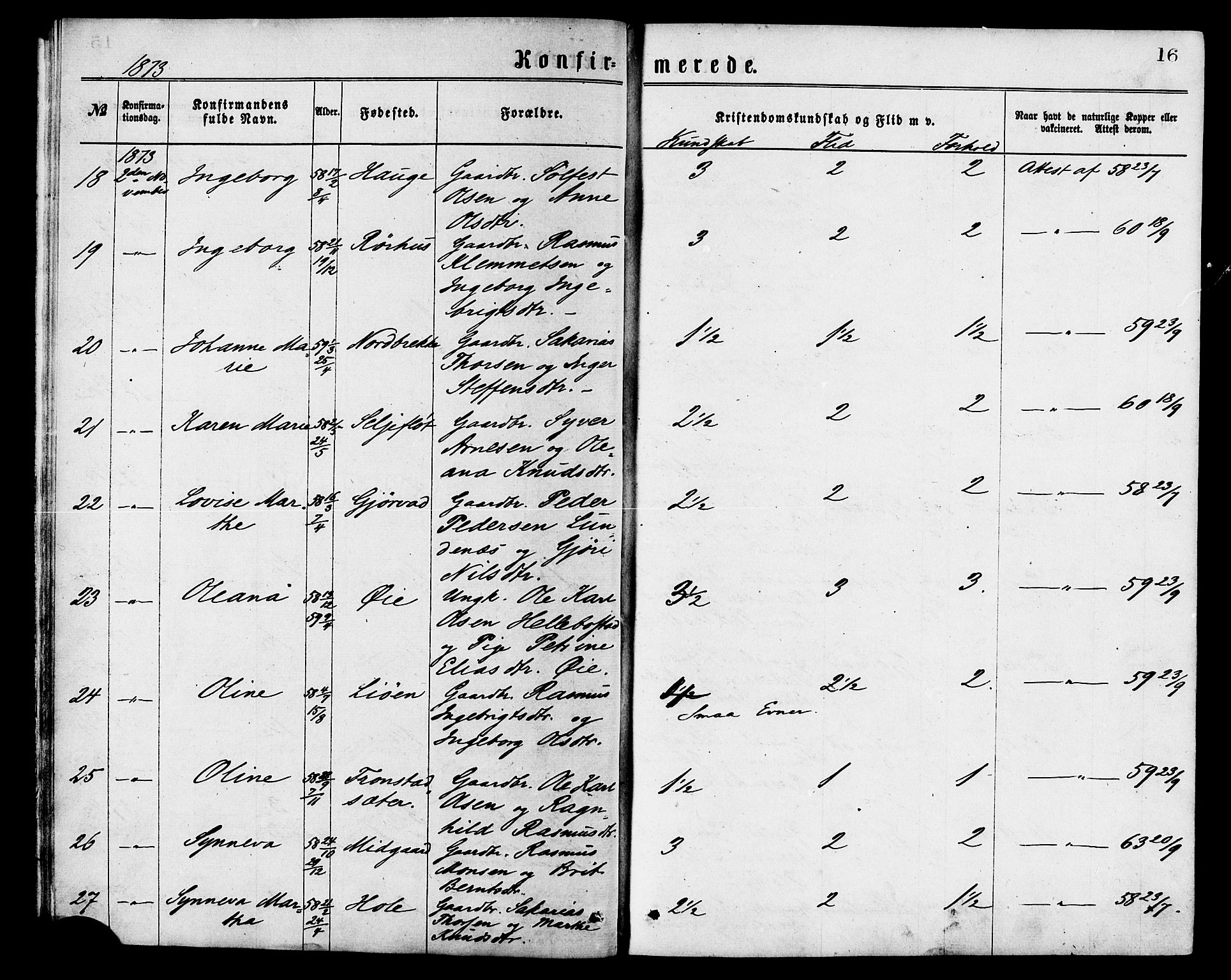 Ministerialprotokoller, klokkerbøker og fødselsregistre - Møre og Romsdal, AV/SAT-A-1454/517/L0227: Parish register (official) no. 517A07, 1870-1886, p. 16