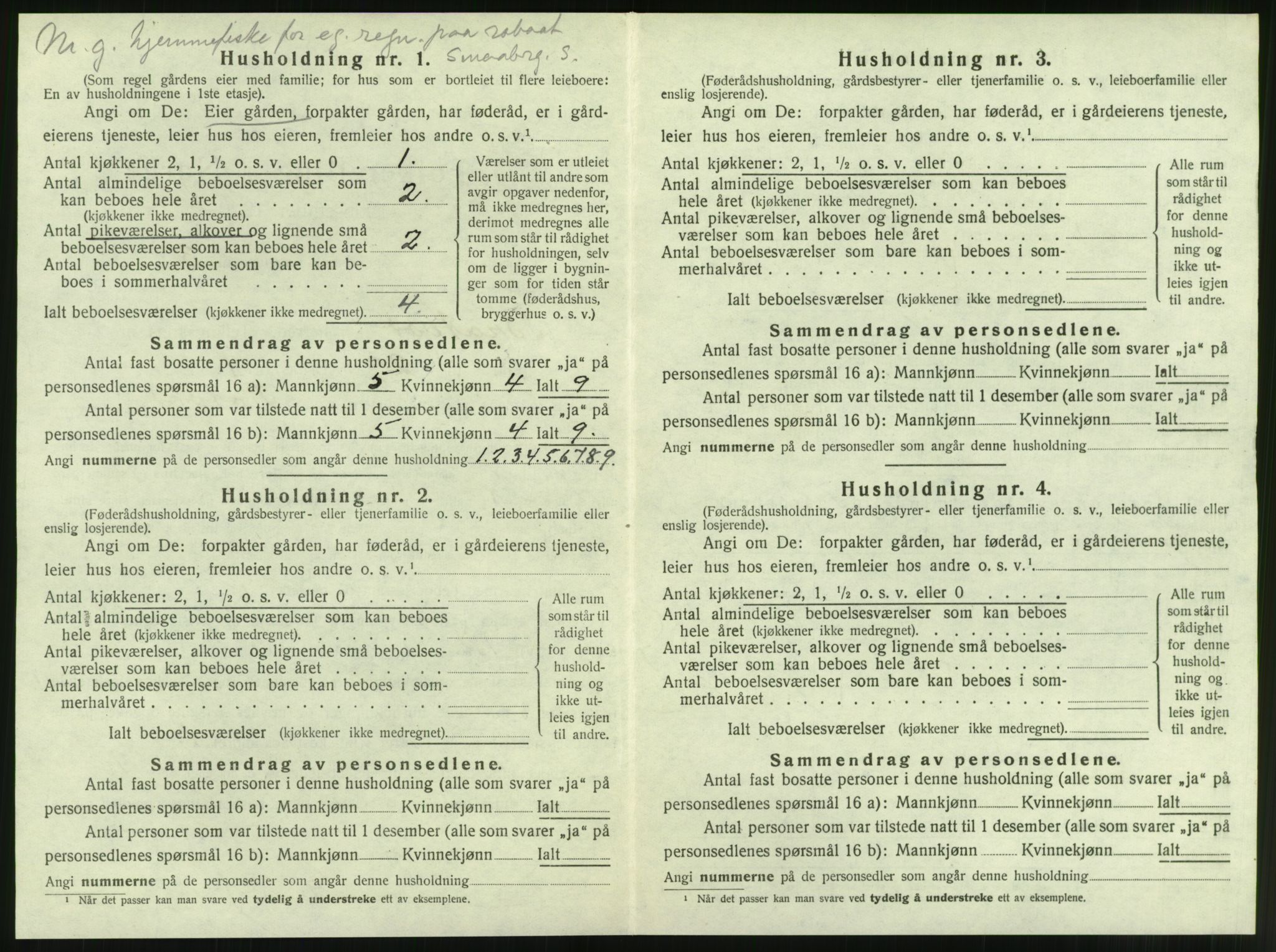 SAT, 1920 census for Brattvær, 1920, p. 35