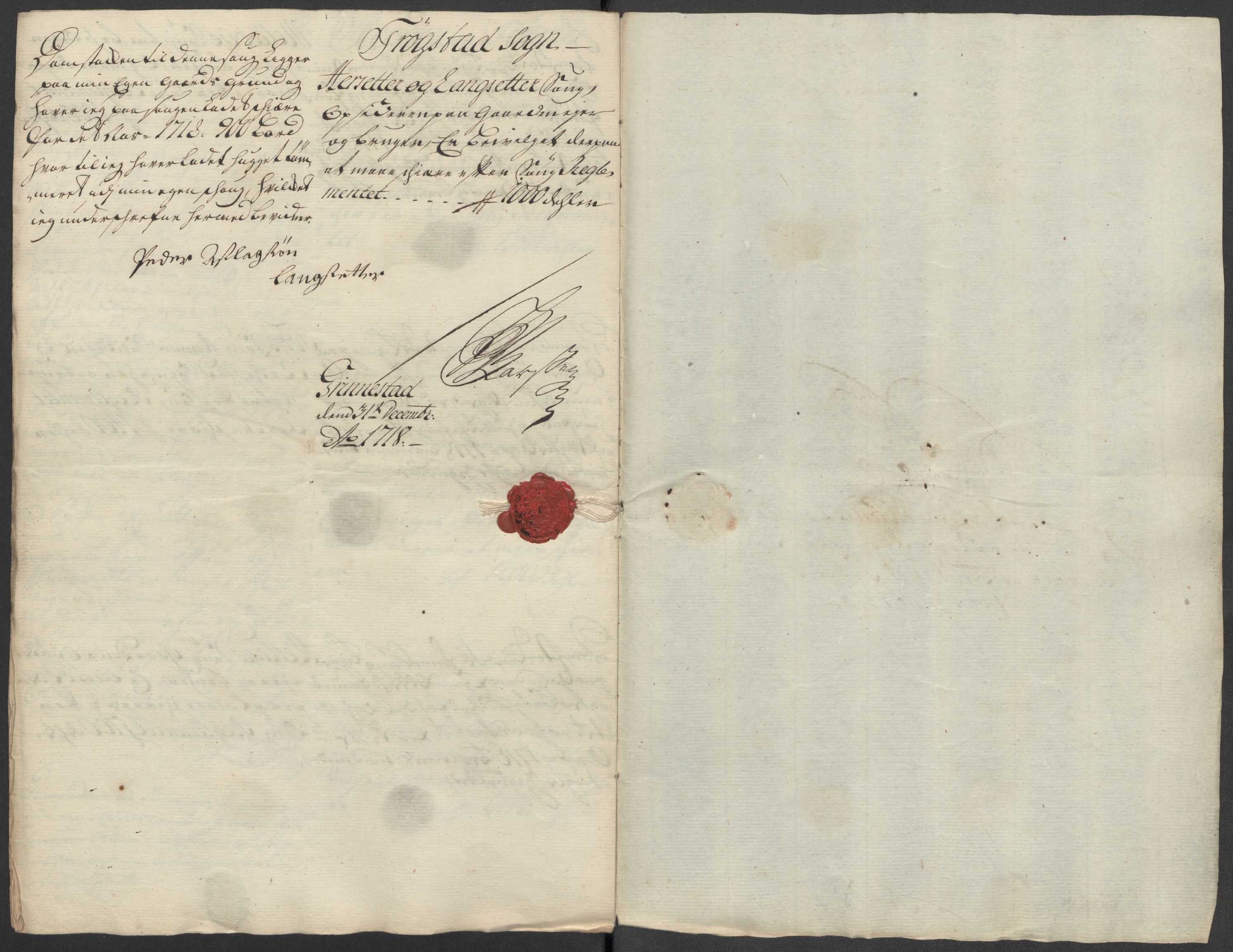 Rentekammeret inntil 1814, Reviderte regnskaper, Fogderegnskap, AV/RA-EA-4092/R07/L0315: Fogderegnskap Rakkestad, Heggen og Frøland, 1718, p. 42