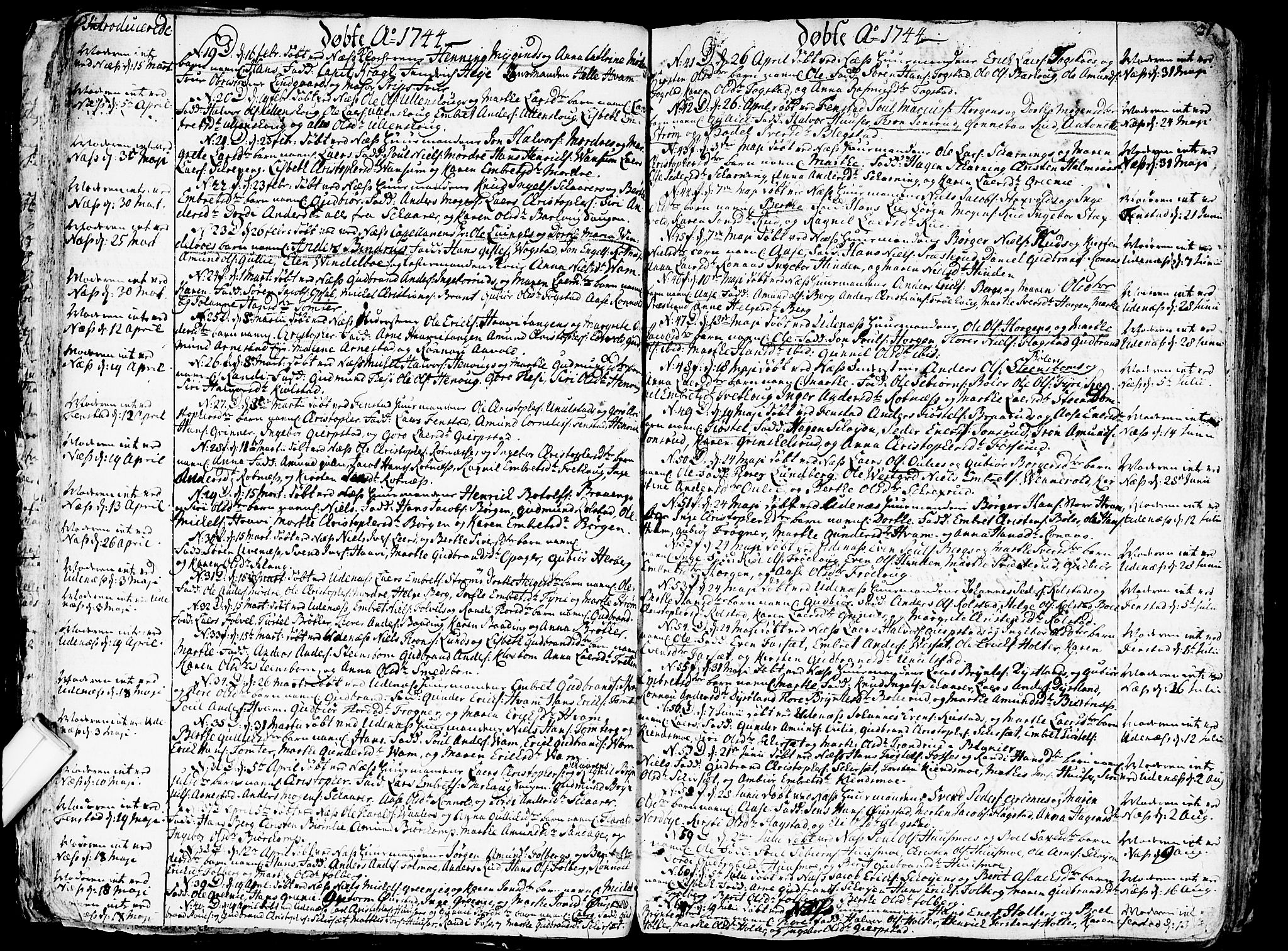 Nes prestekontor Kirkebøker, SAO/A-10410/F/Fa/L0003: Parish register (official) no. I 3, 1734-1781, p. 31