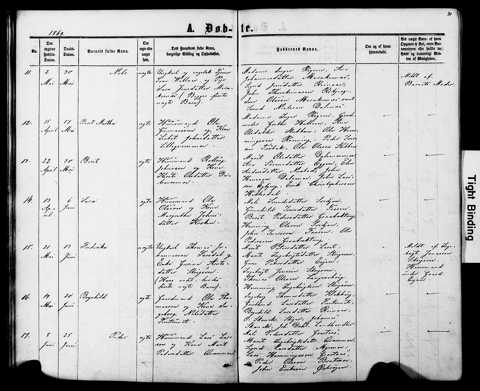 Ministerialprotokoller, klokkerbøker og fødselsregistre - Nord-Trøndelag, SAT/A-1458/706/L0049: Parish register (copy) no. 706C01, 1864-1895, p. 30