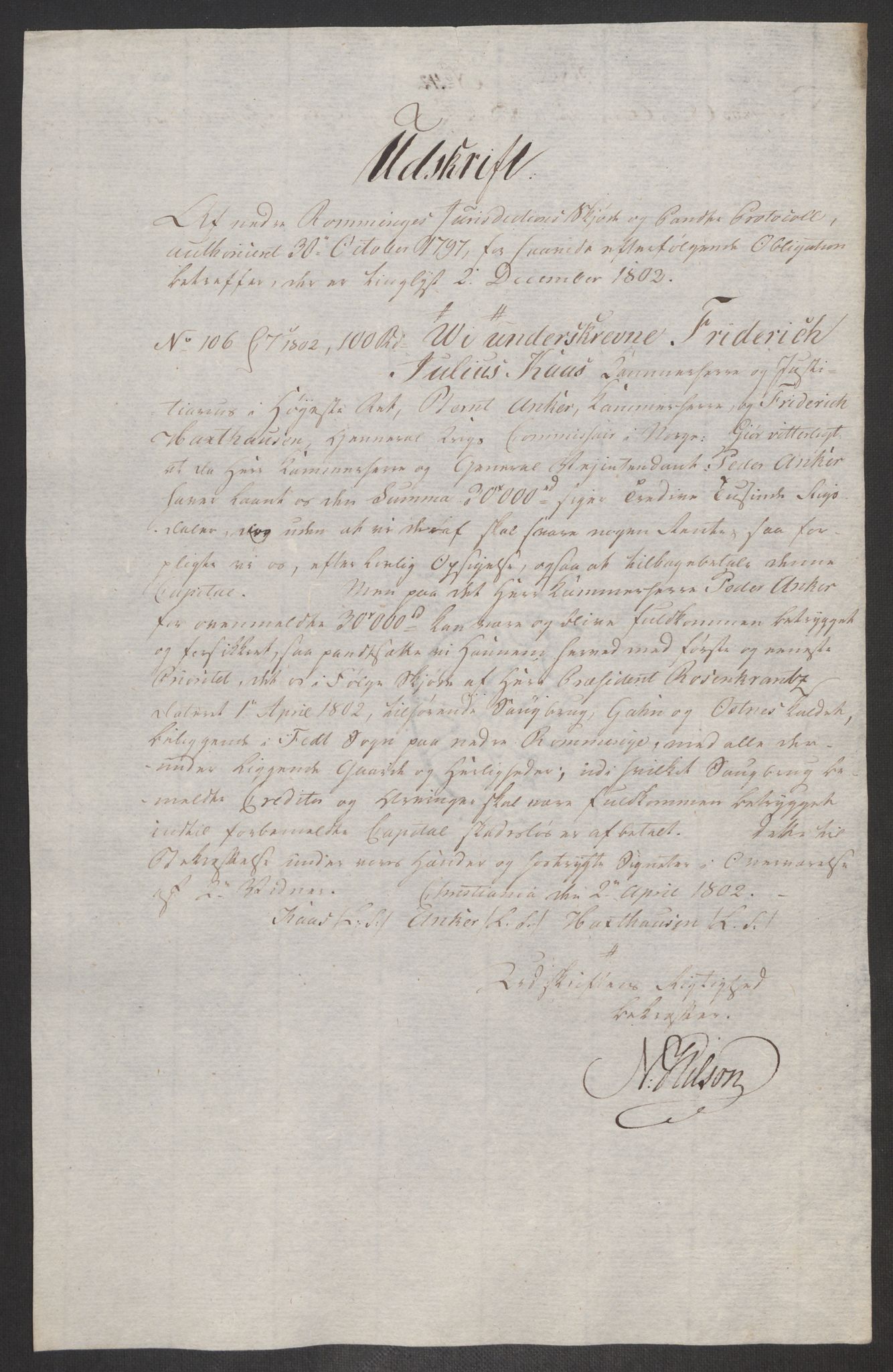 Rentekammeret inntil 1814, Reviderte regnskaper, Fogderegnskap, AV/RA-EA-4092/R11/L0679: Fogderegnskap Nedre Romerike, 1803, p. 758