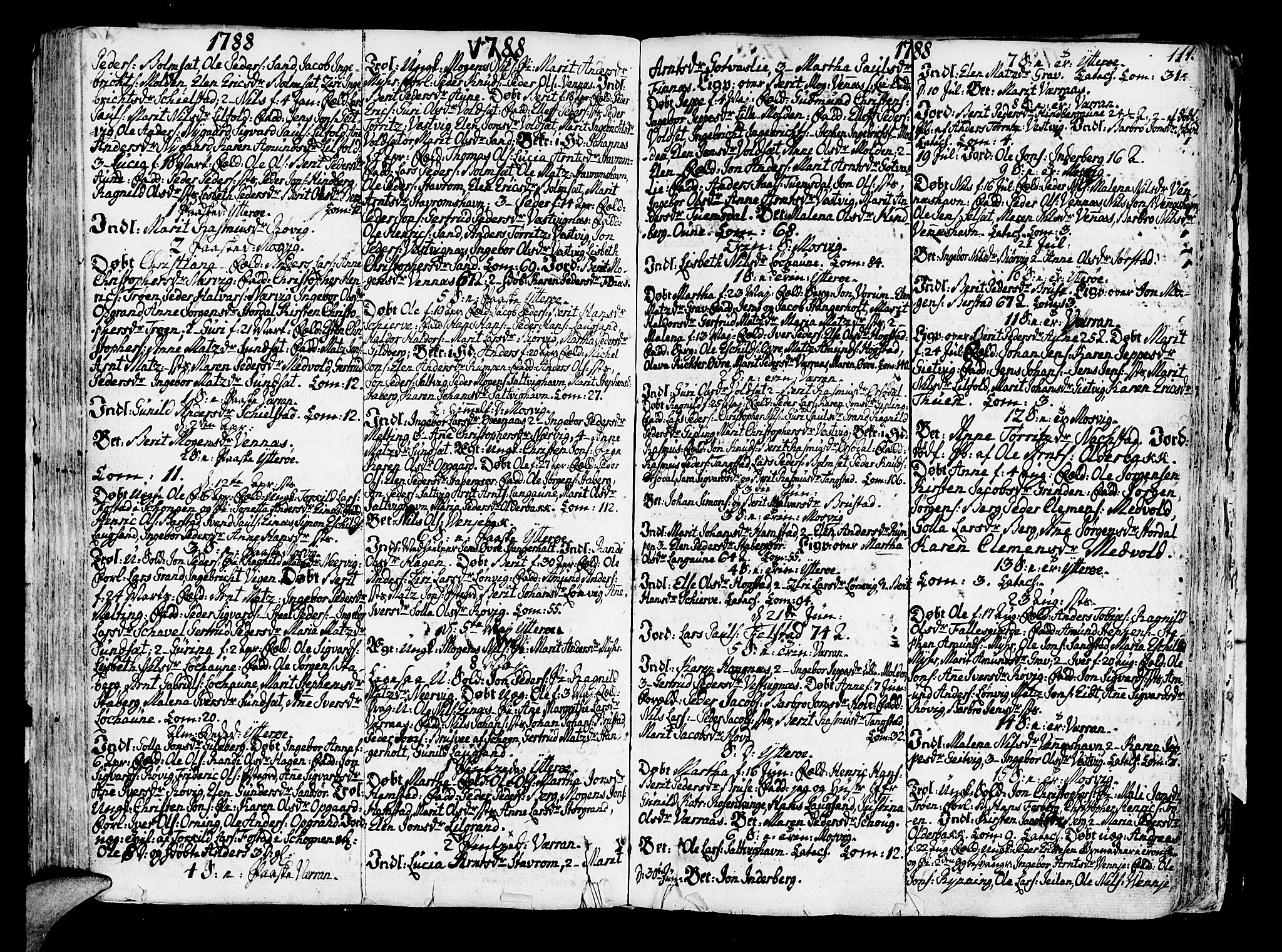 Ministerialprotokoller, klokkerbøker og fødselsregistre - Nord-Trøndelag, SAT/A-1458/722/L0216: Parish register (official) no. 722A03, 1756-1816, p. 111
