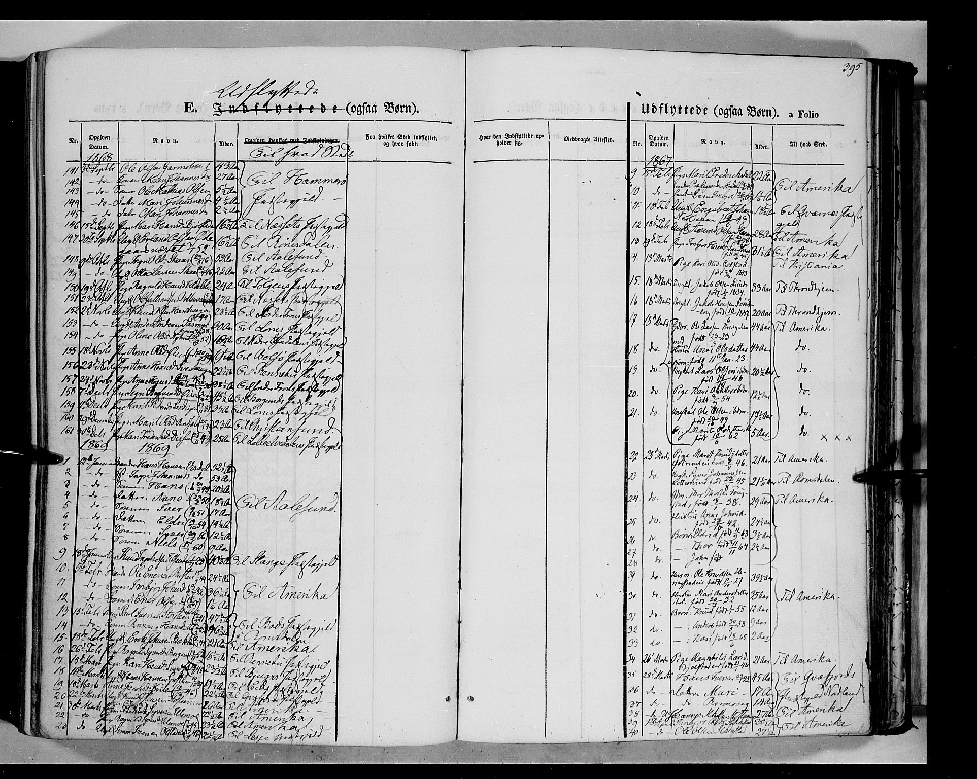 Vågå prestekontor, SAH/PREST-076/H/Ha/Haa/L0006: Parish register (official) no. 6 /1, 1856-1872, p. 395