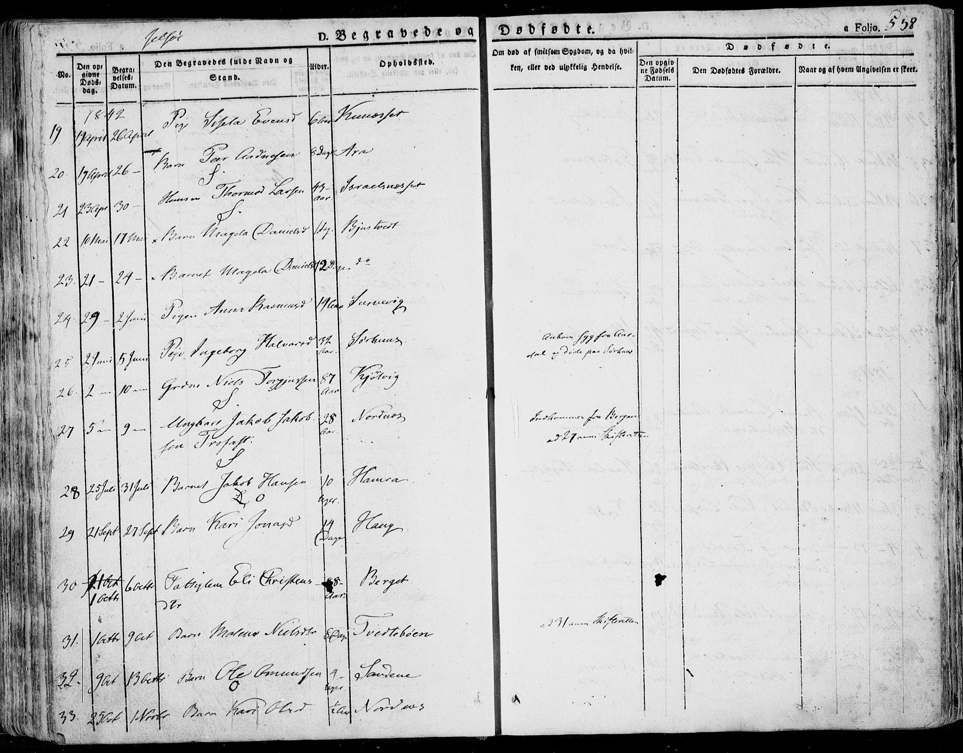 Jelsa sokneprestkontor, AV/SAST-A-101842/01/IV: Parish register (official) no. A 6.2, 1828-1853, p. 558