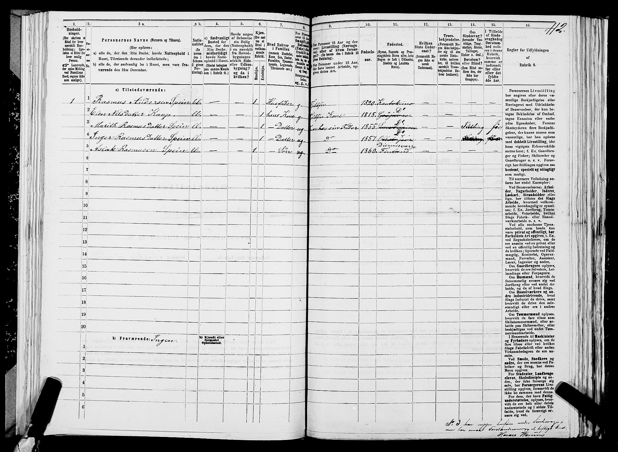 SATØ, 1875 census for 2011P Kautokeino, 1875, p. 1112