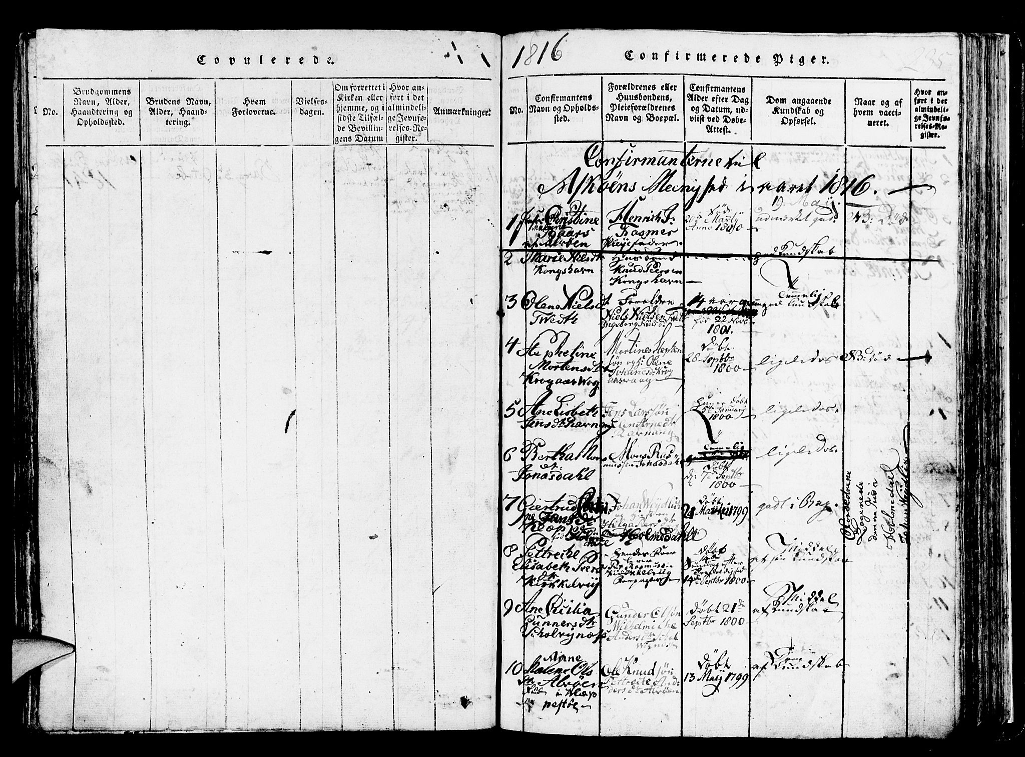 Askøy Sokneprestembete, AV/SAB-A-74101/H/Ha/Hab/Haba/L0002: Parish register (copy) no. A 2, 1815-1846, p. 235