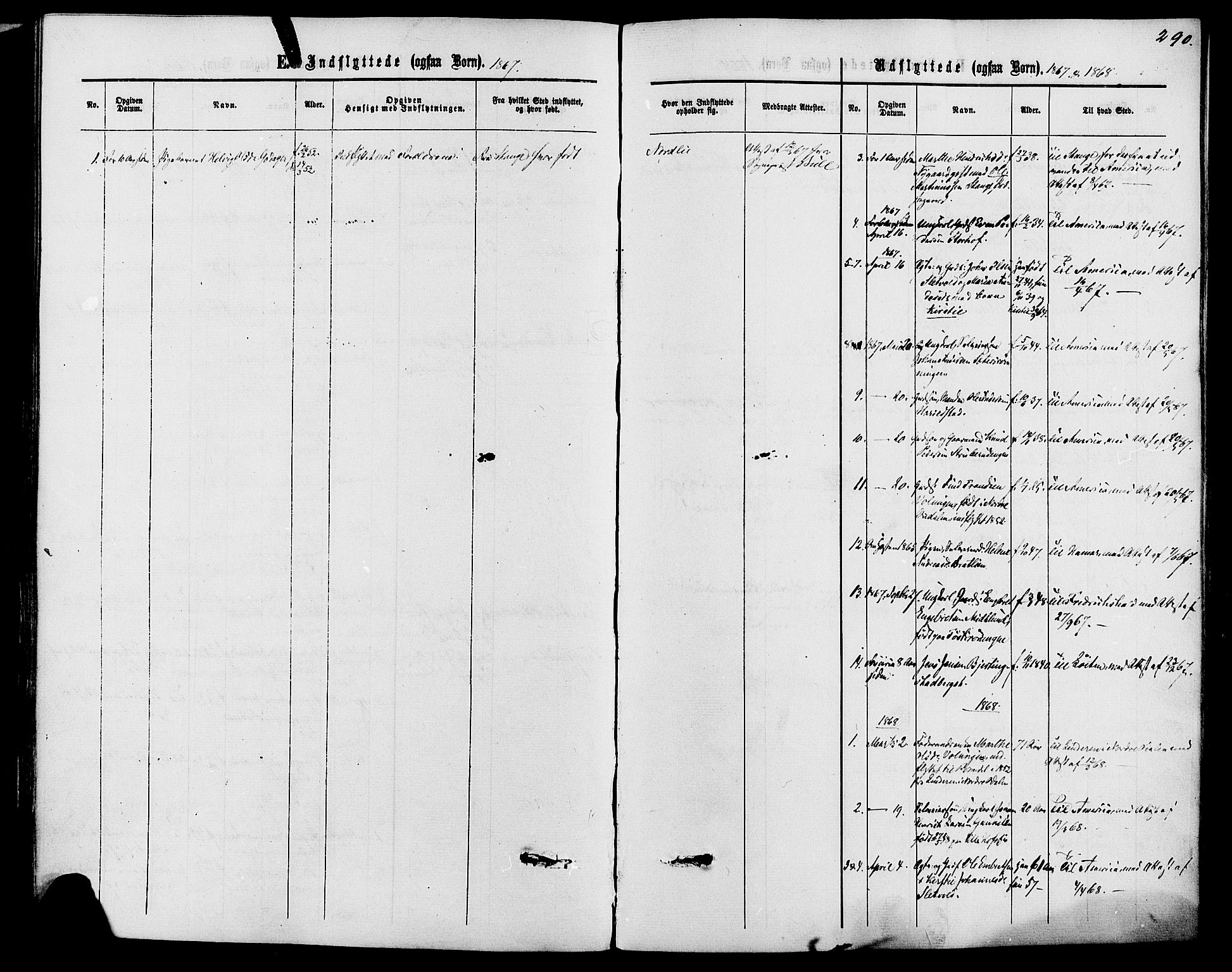 Romedal prestekontor, SAH/PREST-004/K/L0006: Parish register (official) no. 6, 1866-1886, p. 290