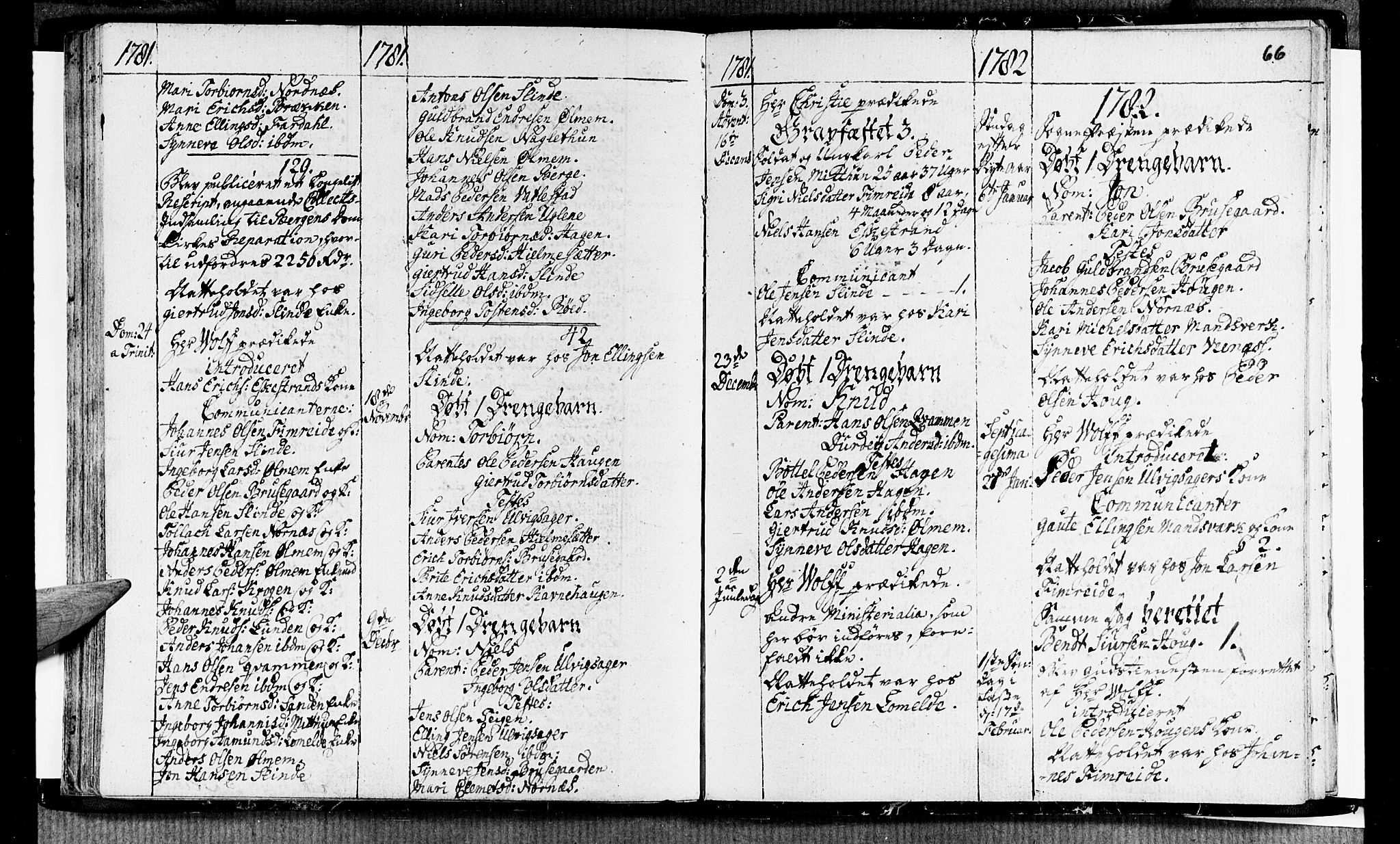 Sogndal sokneprestembete, SAB/A-81301/H/Haa/Haaa/L0006: Parish register (official) no. A 6, 1770-1782, p. 66