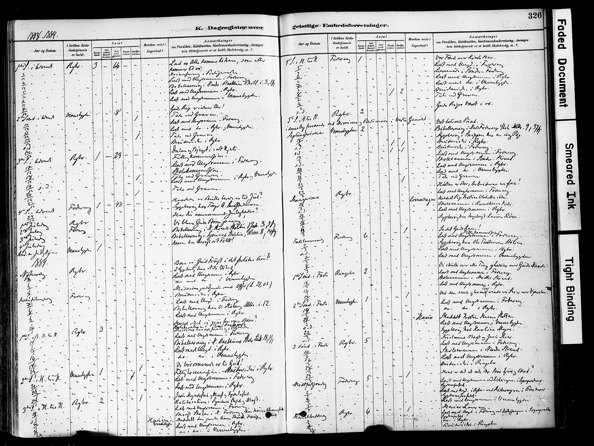 Ringebu prestekontor, SAH/PREST-082/H/Ha/Haa/L0008: Parish register (official) no. 8, 1878-1898, p. 326