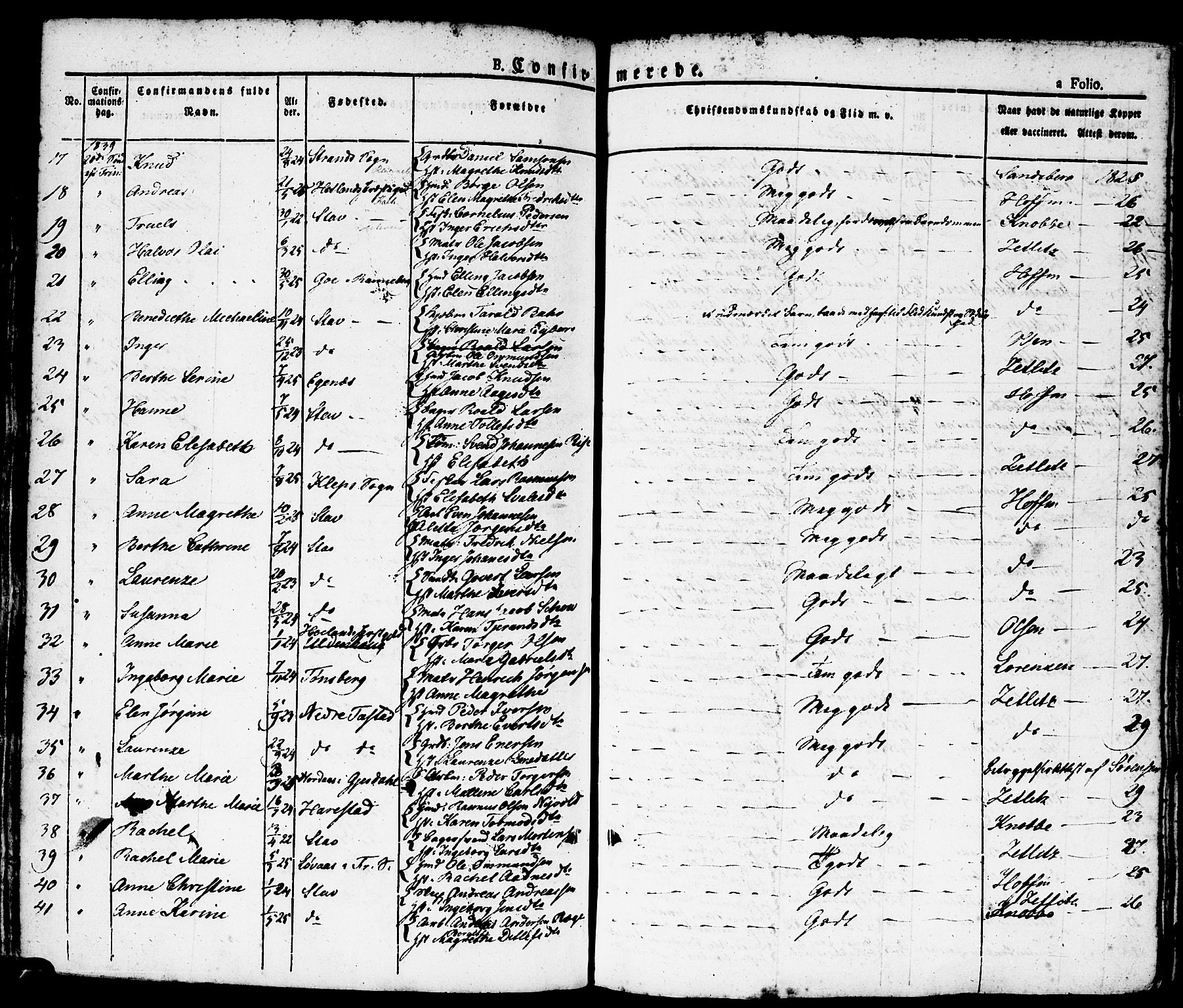 Domkirken sokneprestkontor, AV/SAST-A-101812/001/30/30BA/L0011: Parish register (official) no. A 11, 1832-1856