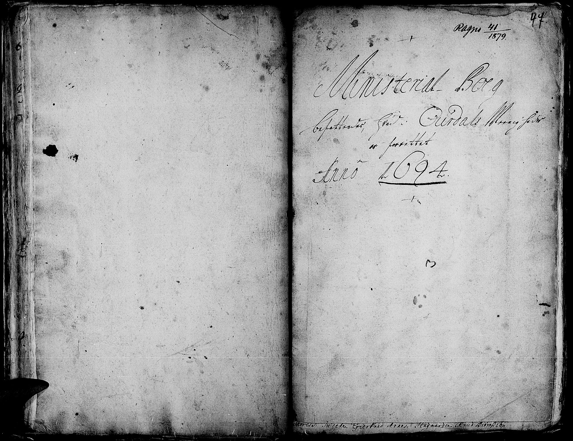 Aurdal prestekontor, SAH/PREST-126/H/Ha/Haa/L0001: Parish register (official) no. 1-3, 1692-1730, p. 47
