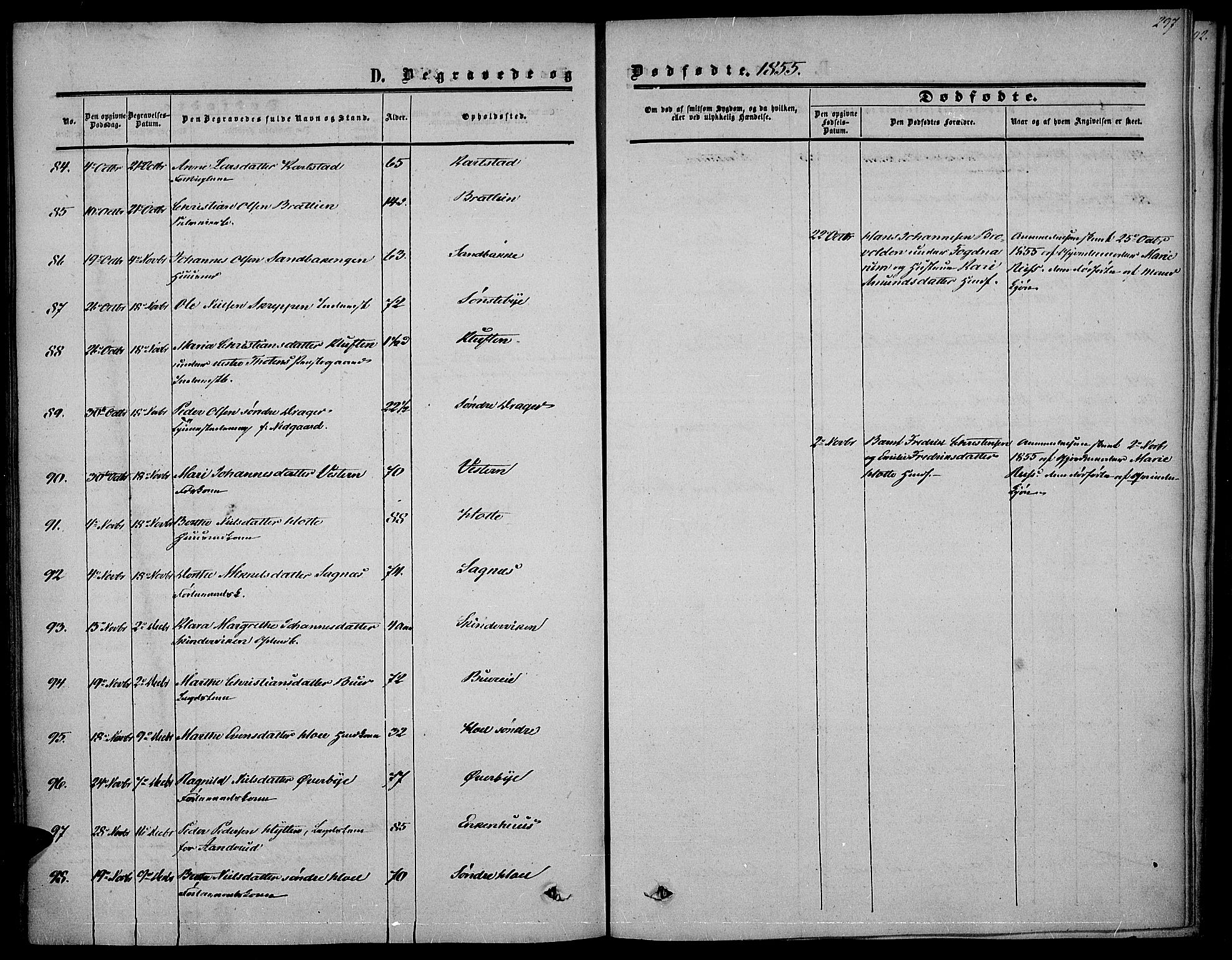 Vestre Toten prestekontor, AV/SAH-PREST-108/H/Ha/Haa/L0005: Parish register (official) no. 5, 1850-1855, p. 297