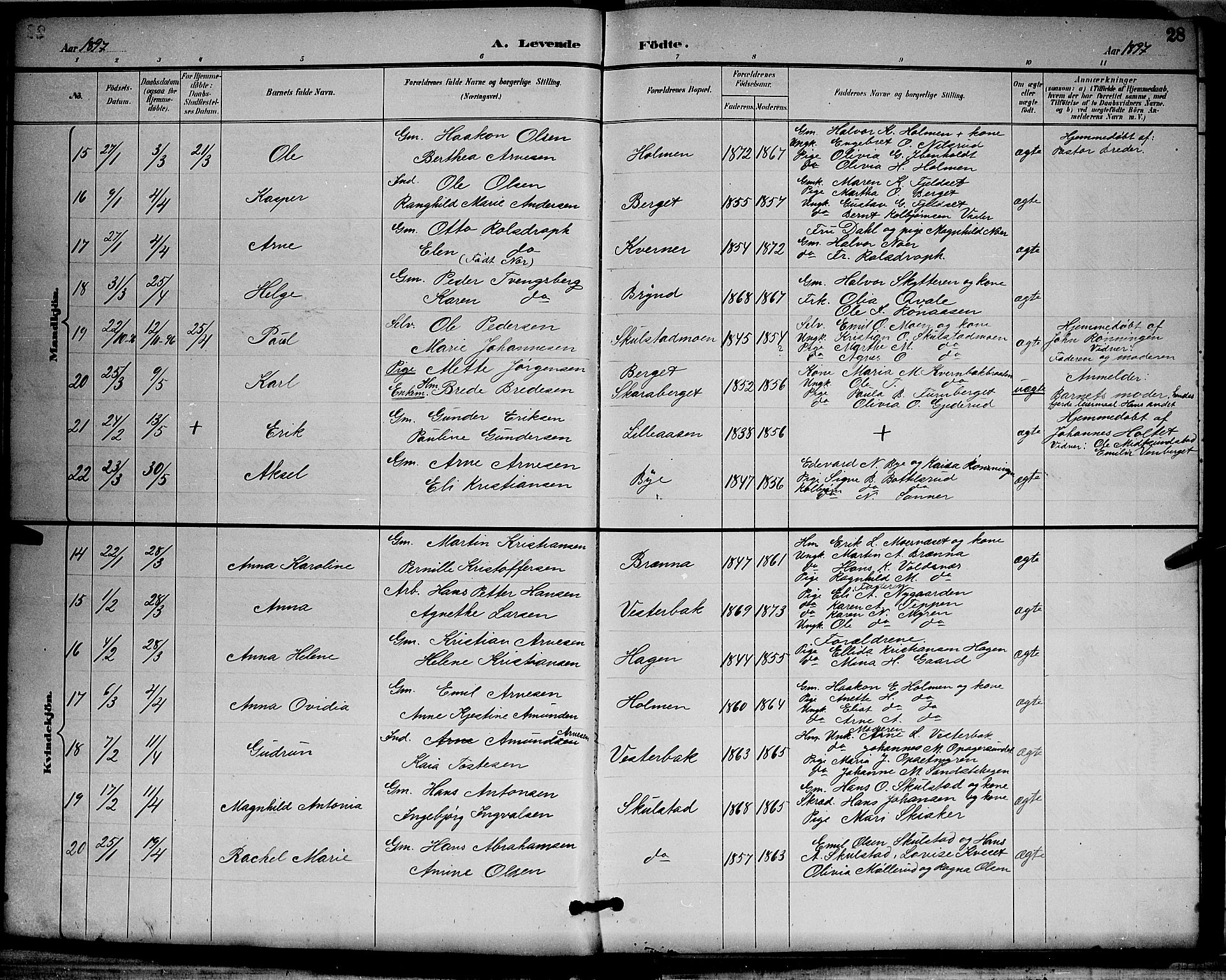 Grue prestekontor, AV/SAH-PREST-036/H/Ha/Hab/L0003: Parish register (copy) no. 3, 1895-1899, p. 28