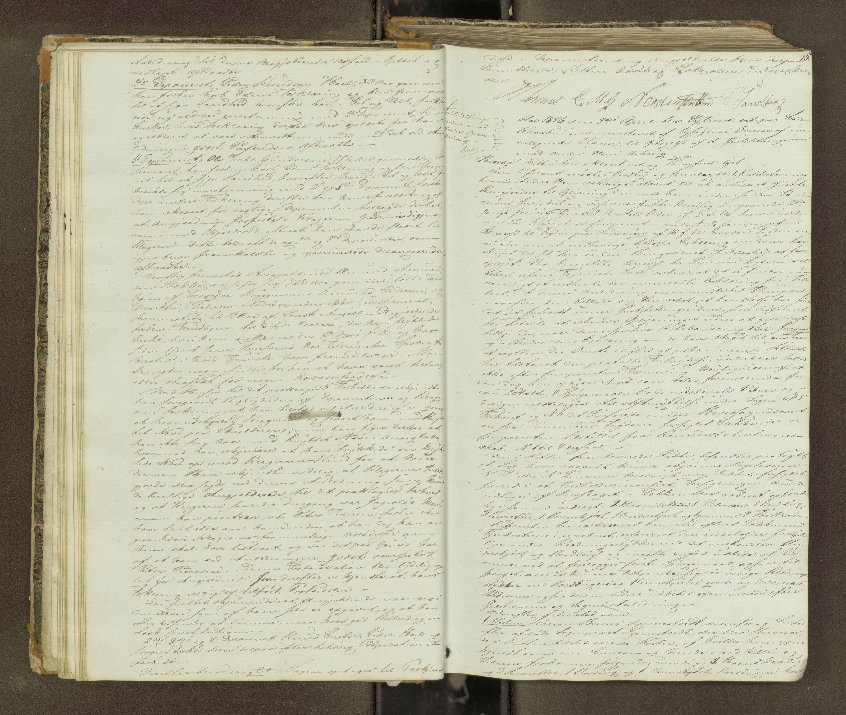 Molde byfogd, AV/SAT-A-0025/1/1A/L0005: Justisprotokoll, 1846-1849, p. 14b-15a