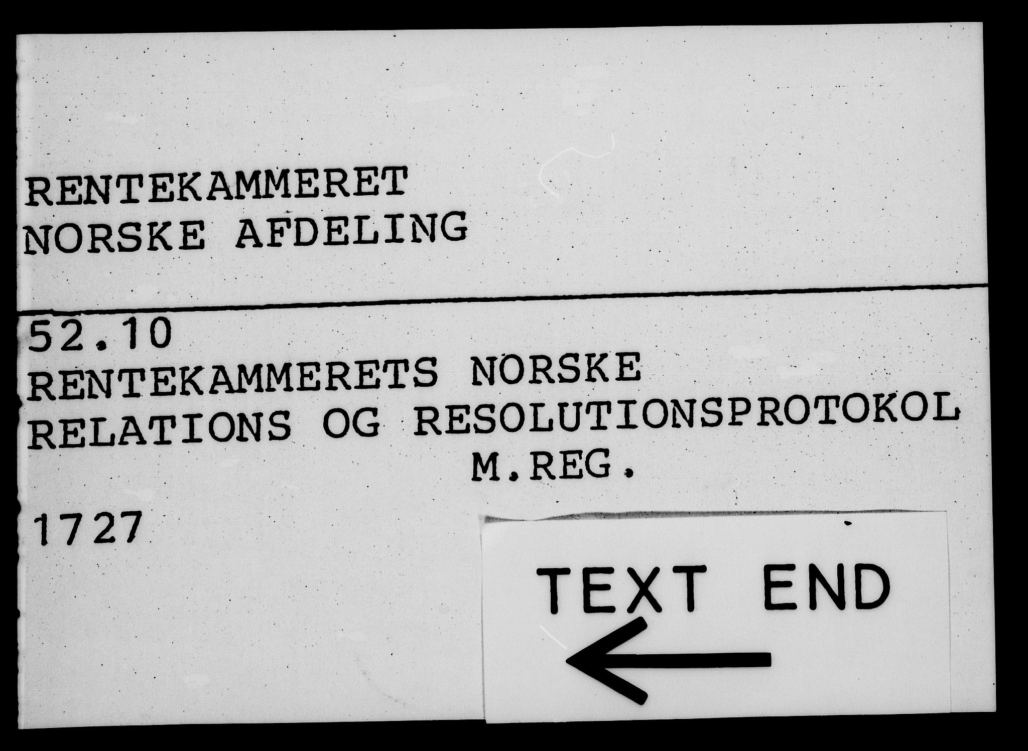 Rentekammeret, Kammerkanselliet, AV/RA-EA-3111/G/Gf/Gfa/L0010: Norsk relasjons- og resolusjonsprotokoll (merket RK 52.10), 1727, p. 1178