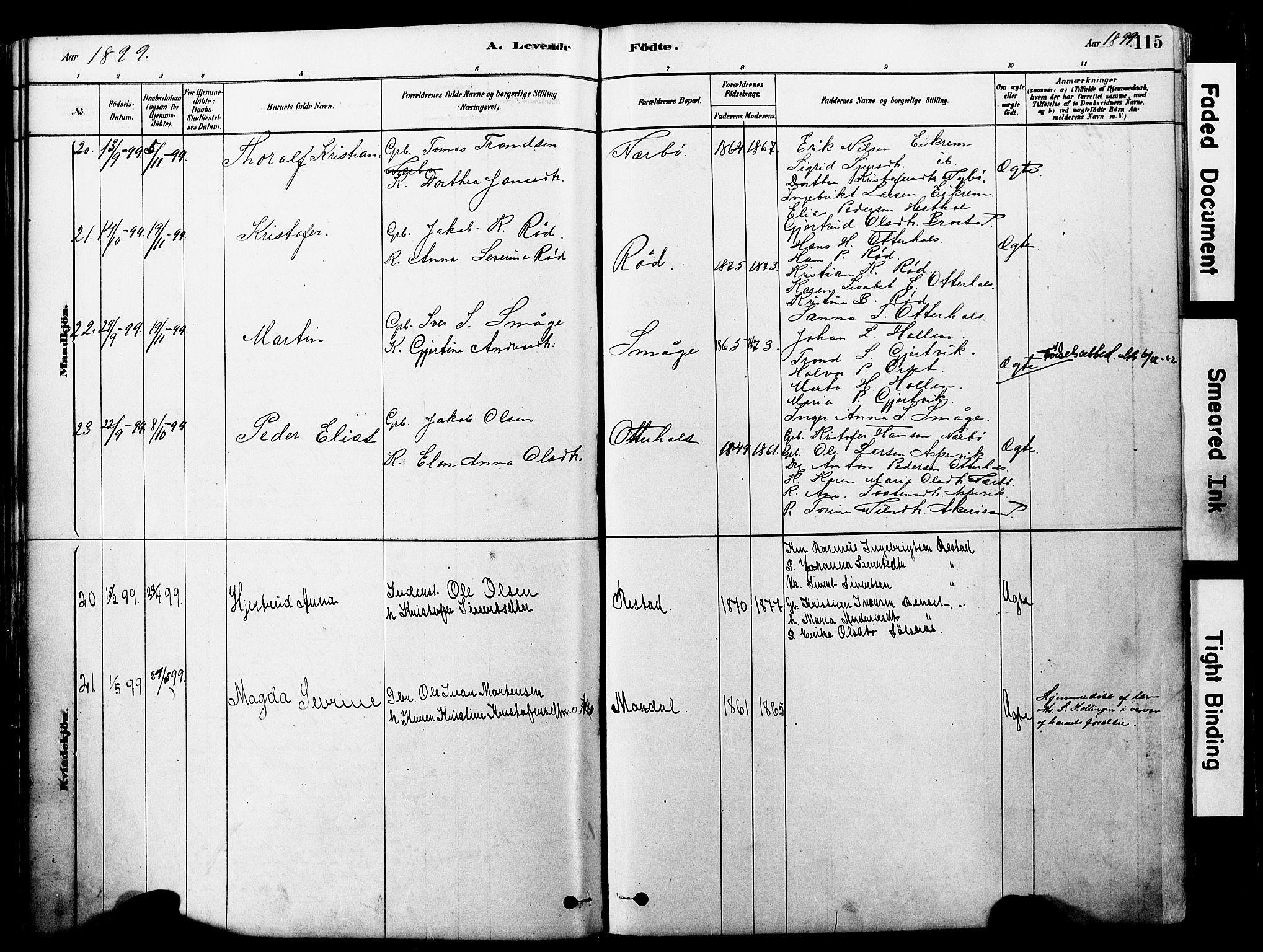 Ministerialprotokoller, klokkerbøker og fødselsregistre - Møre og Romsdal, AV/SAT-A-1454/560/L0721: Parish register (official) no. 560A05, 1878-1917, p. 115