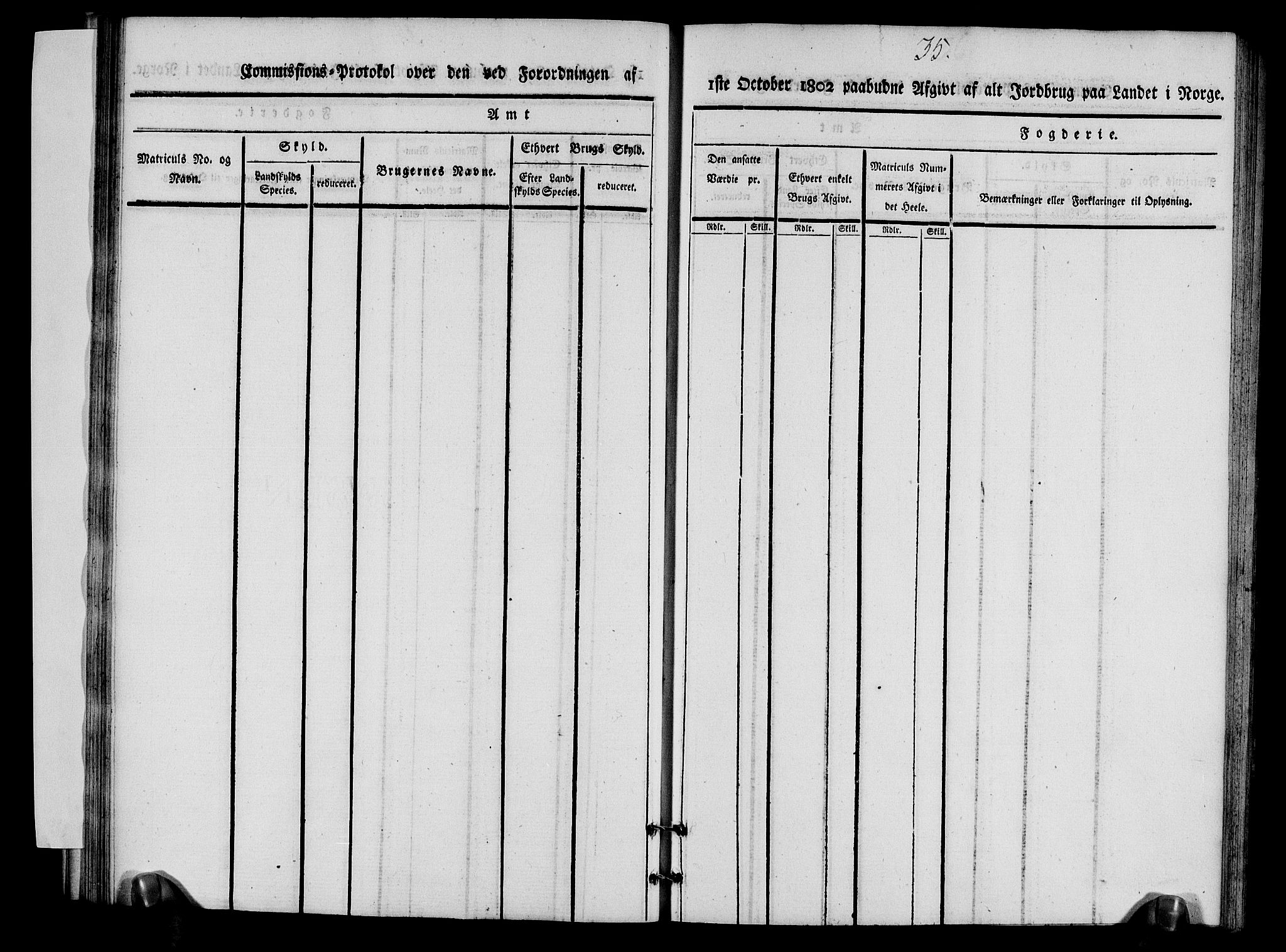 Rentekammeret inntil 1814, Realistisk ordnet avdeling, AV/RA-EA-4070/N/Ne/Nea/L0056b: Numedal og Sandsvær fogderi. Kommisjonsprotokoll over matrikulerte jordbruk i Uvdal og Nore annekser, 1803, p. 35