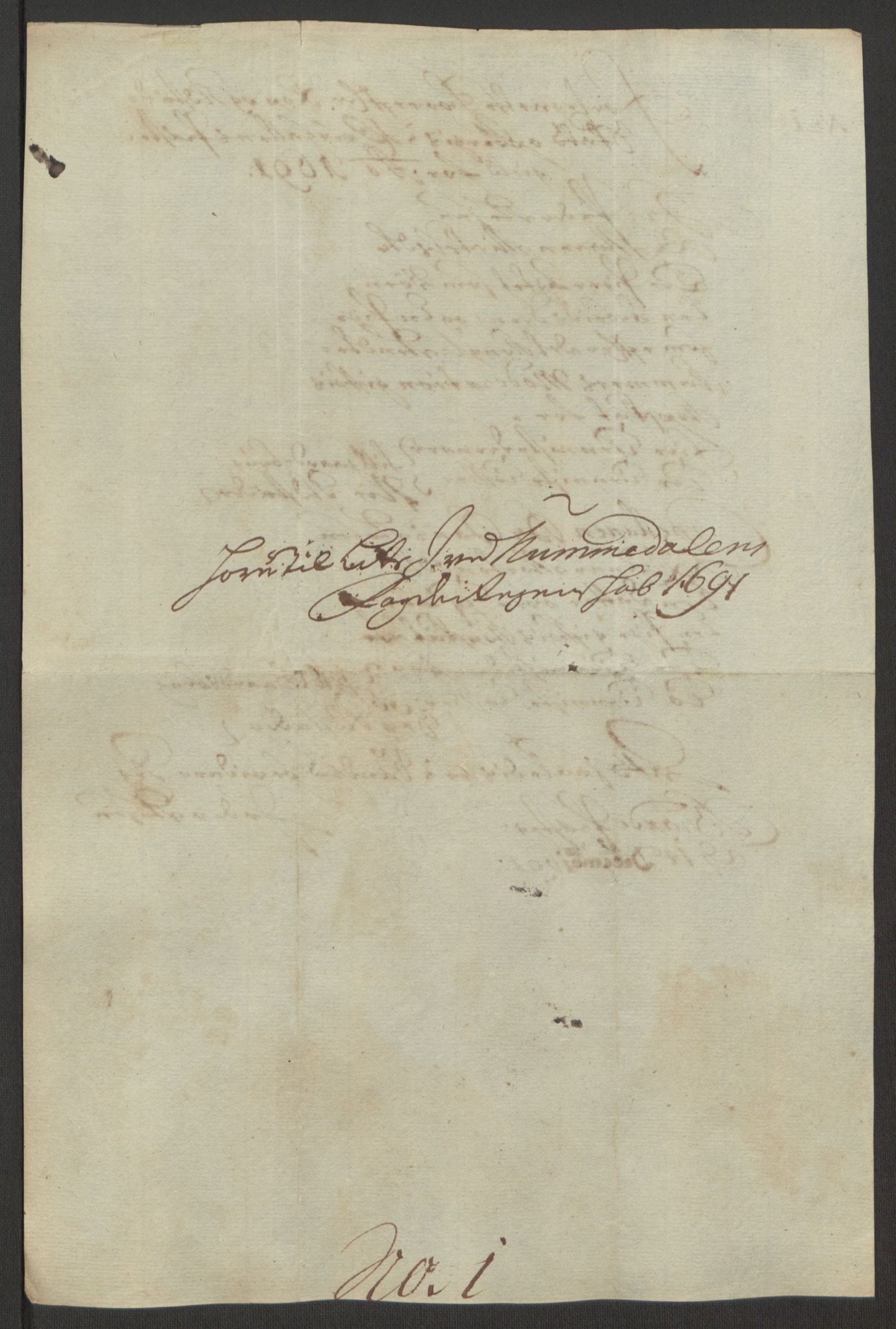 Rentekammeret inntil 1814, Reviderte regnskaper, Fogderegnskap, AV/RA-EA-4092/R64/L4423: Fogderegnskap Namdal, 1690-1691, p. 265