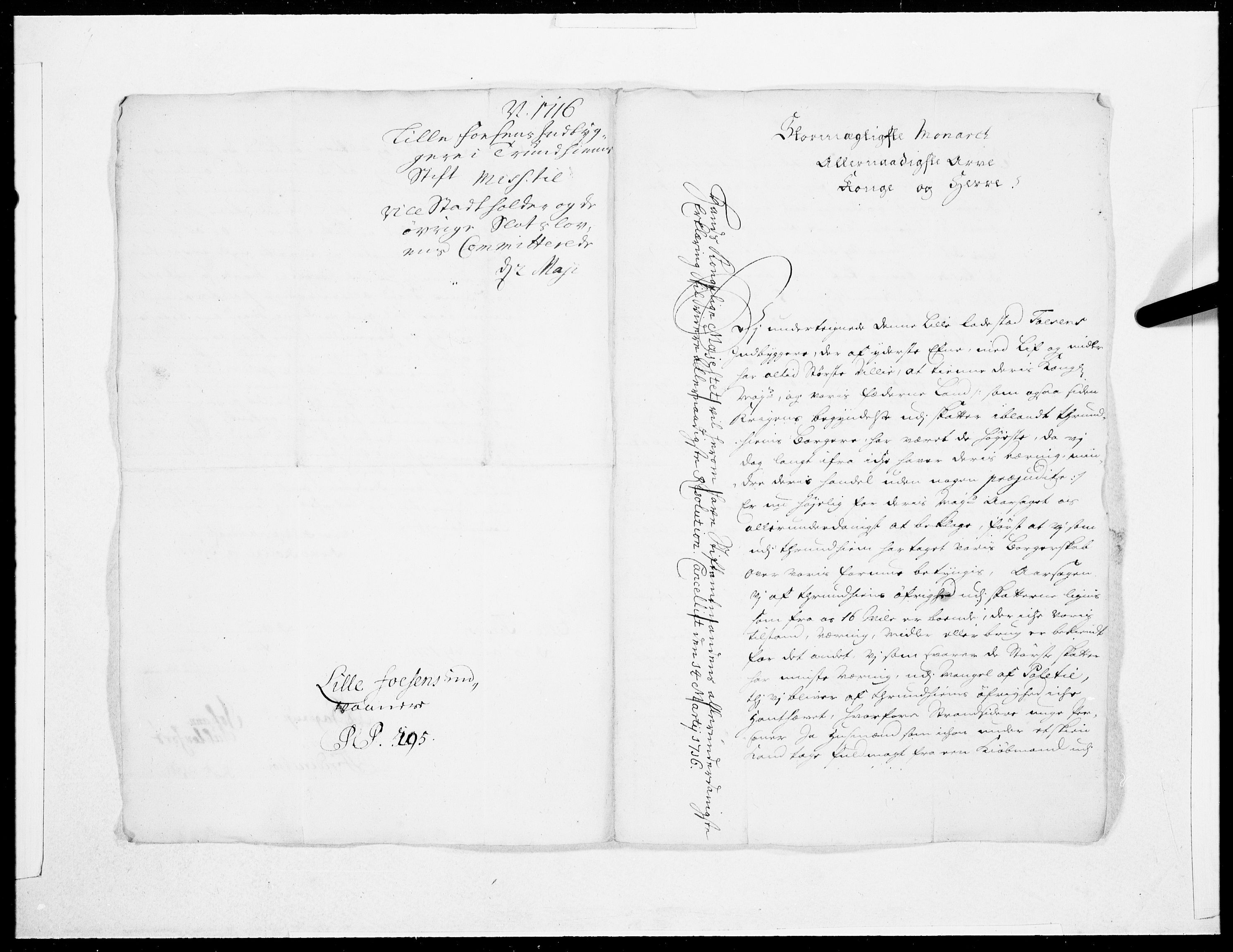 Danske Kanselli 1572-1799, RA/EA-3023/F/Fc/Fcc/Fcca/L0078: Norske innlegg 1572-1799, 1716, p. 394