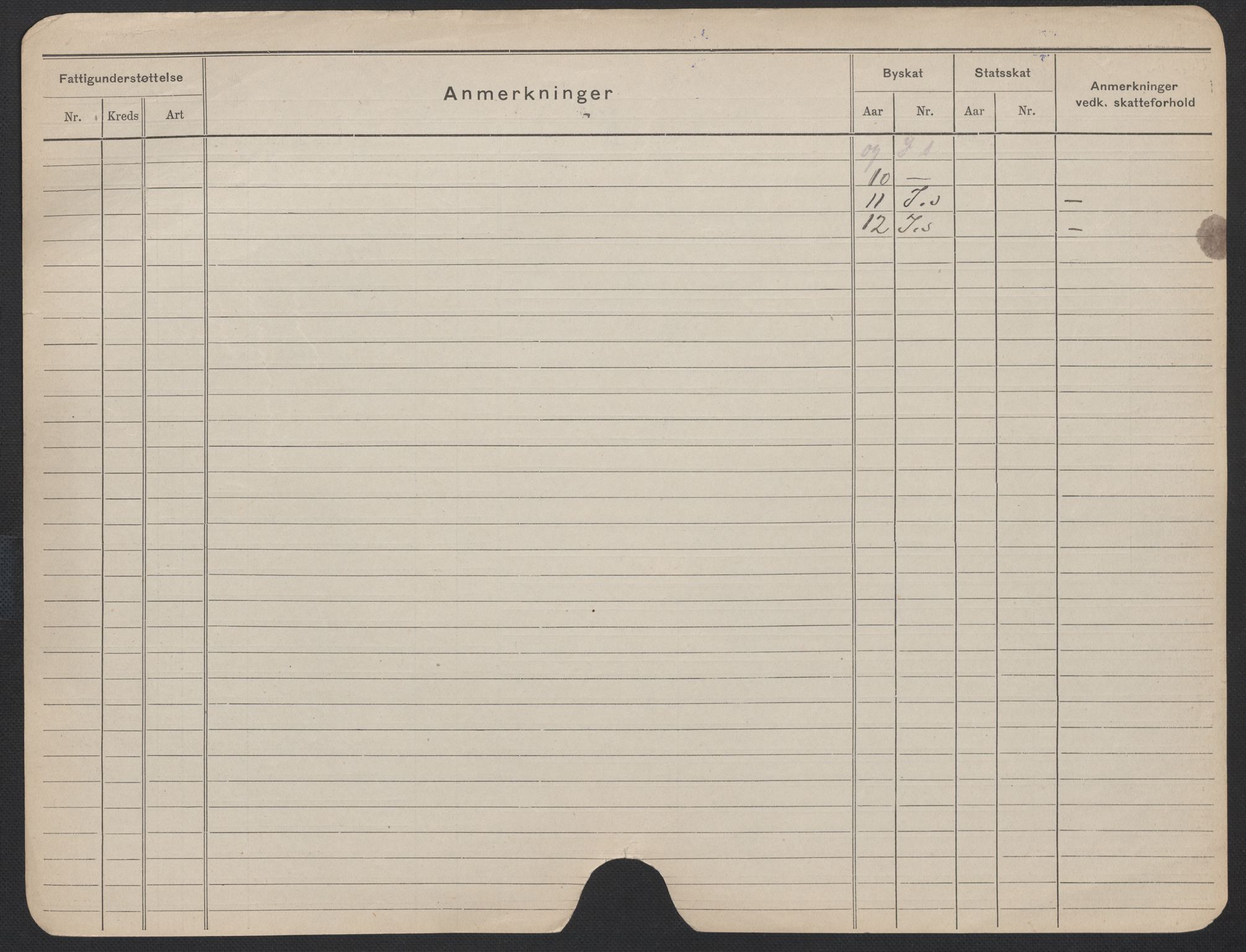 Oslo folkeregister, Registerkort, AV/SAO-A-11715/F/Fa/Fac/L0013: Kvinner, 1906-1914, p. 1252b