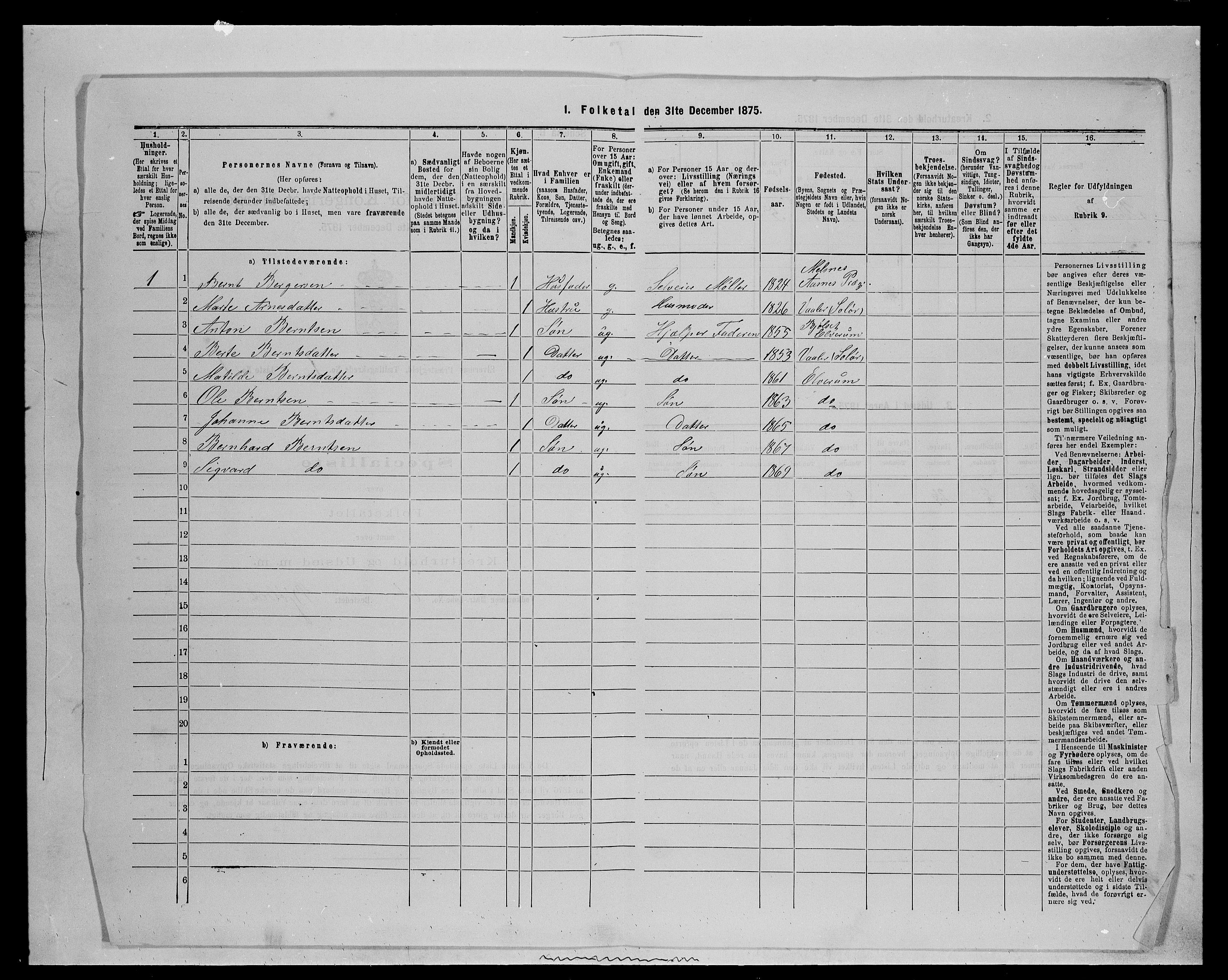 SAH, 1875 census for 0427P Elverum, 1875, p. 235