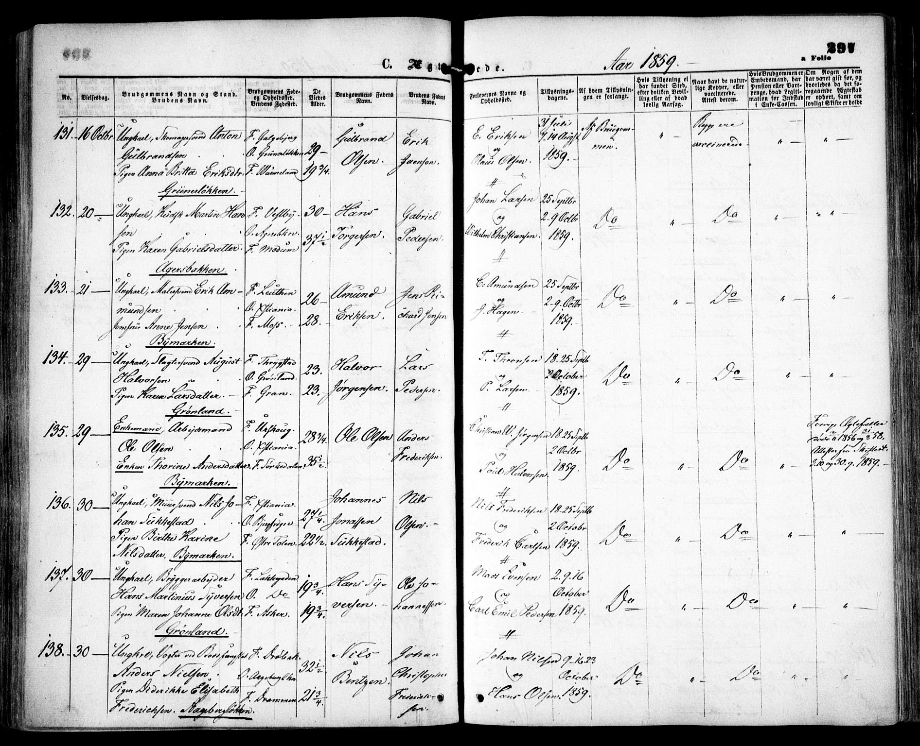 Grønland prestekontor Kirkebøker, AV/SAO-A-10848/F/Fa/L0001: Parish register (official) no. 1, 1859-1861, p. 297