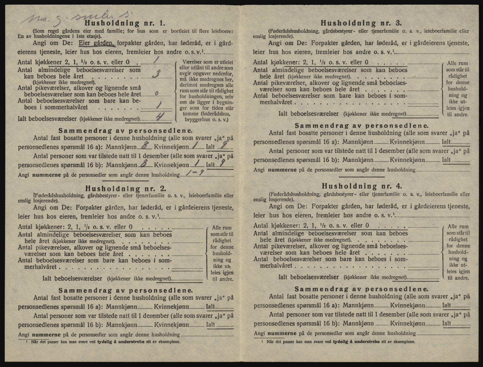 SAO, 1920 census for Glemmen, 1920, p. 2820