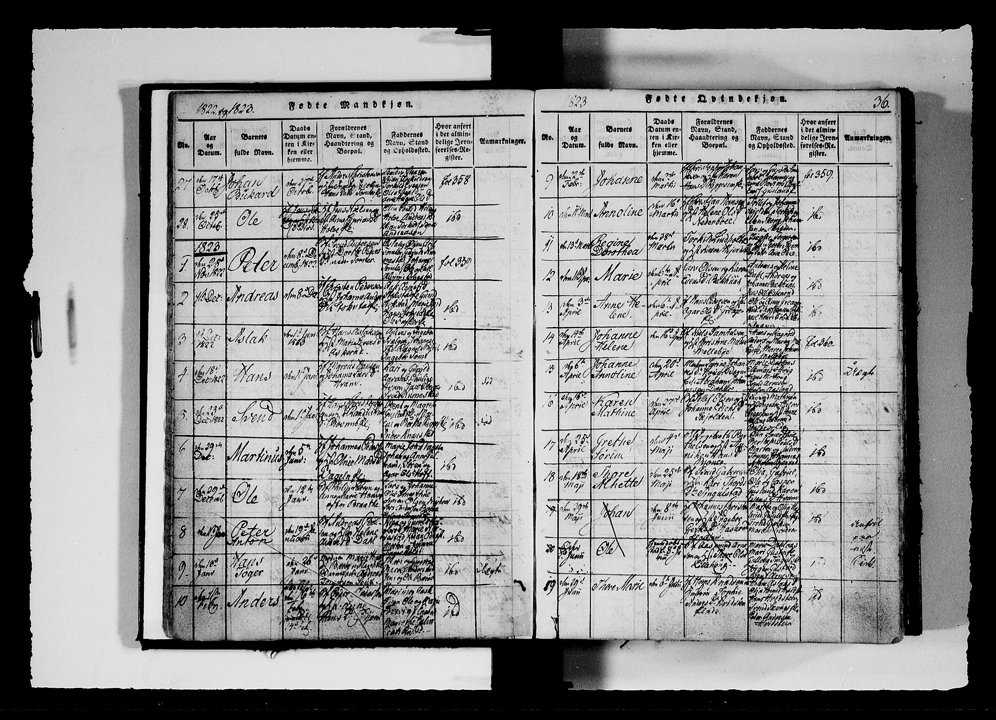 Hobøl prestekontor Kirkebøker, AV/SAO-A-2002/F/Fa/L0002: Parish register (official) no. I 2, 1814-1841, p. 36