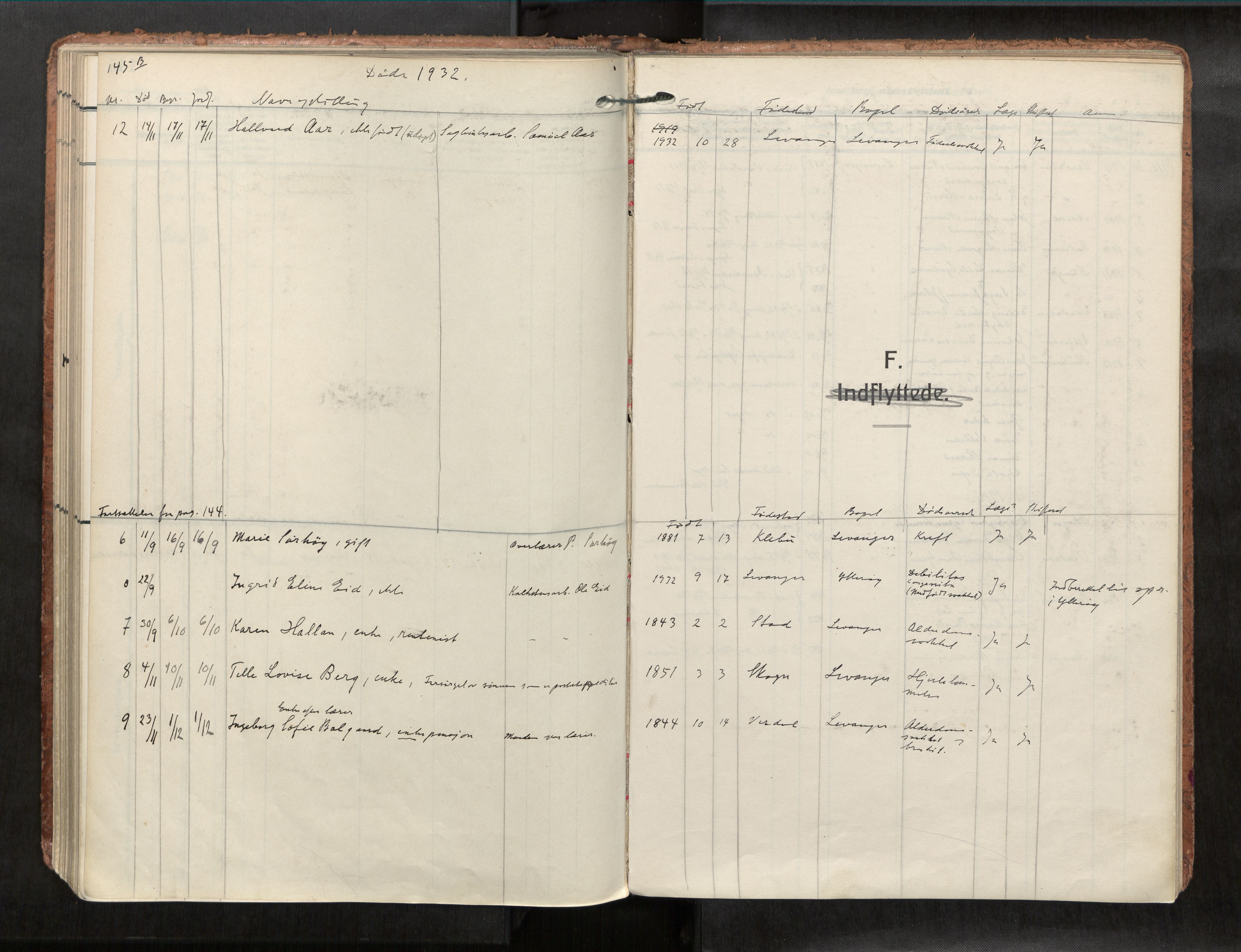 Levanger sokneprestkontor, SAT/A-1301/2/H/Haa/L0001: Parish register (official) no. 1, 1912-1932, p. 145b