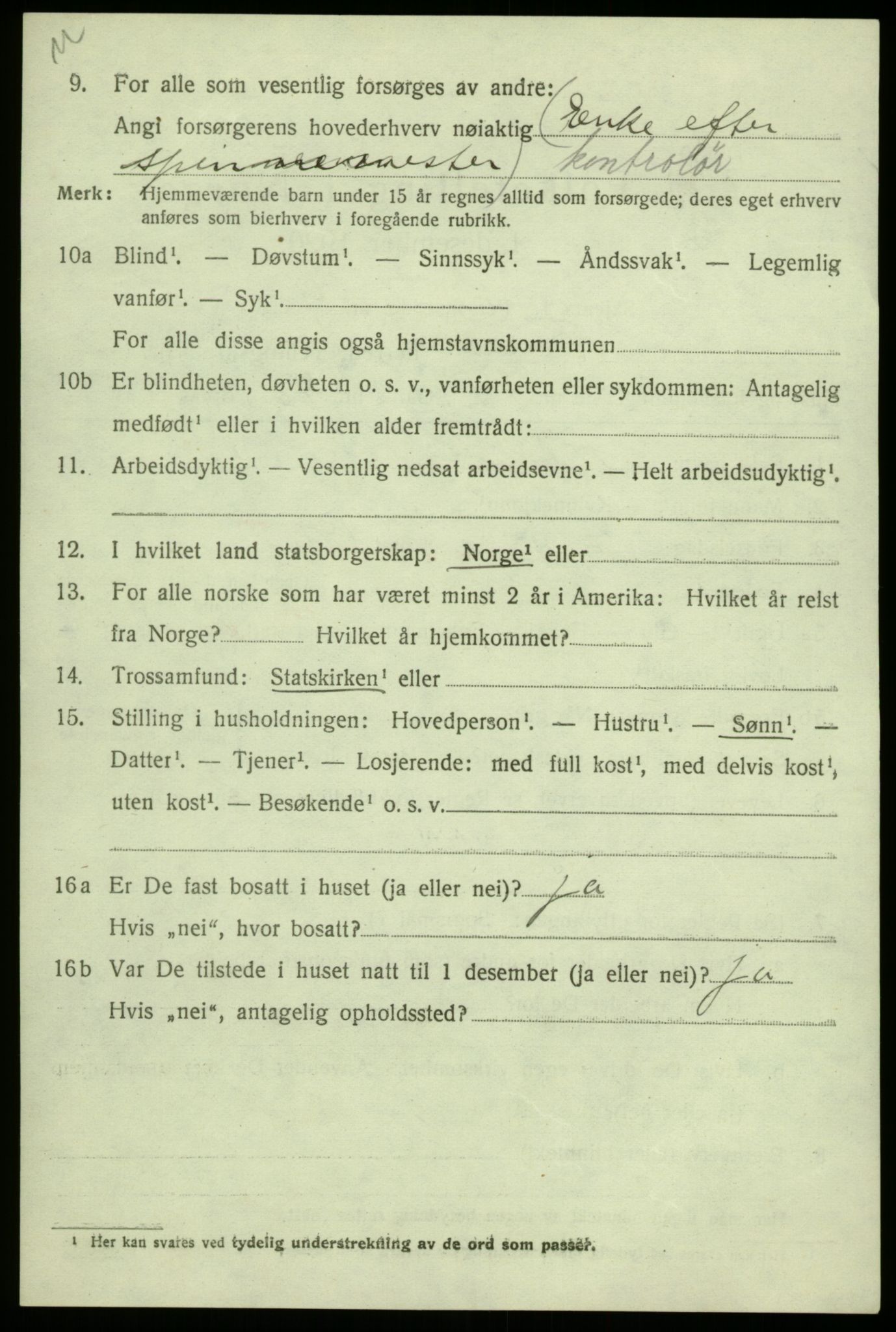 SAB, 1920 census for Fana, 1920, p. 4800