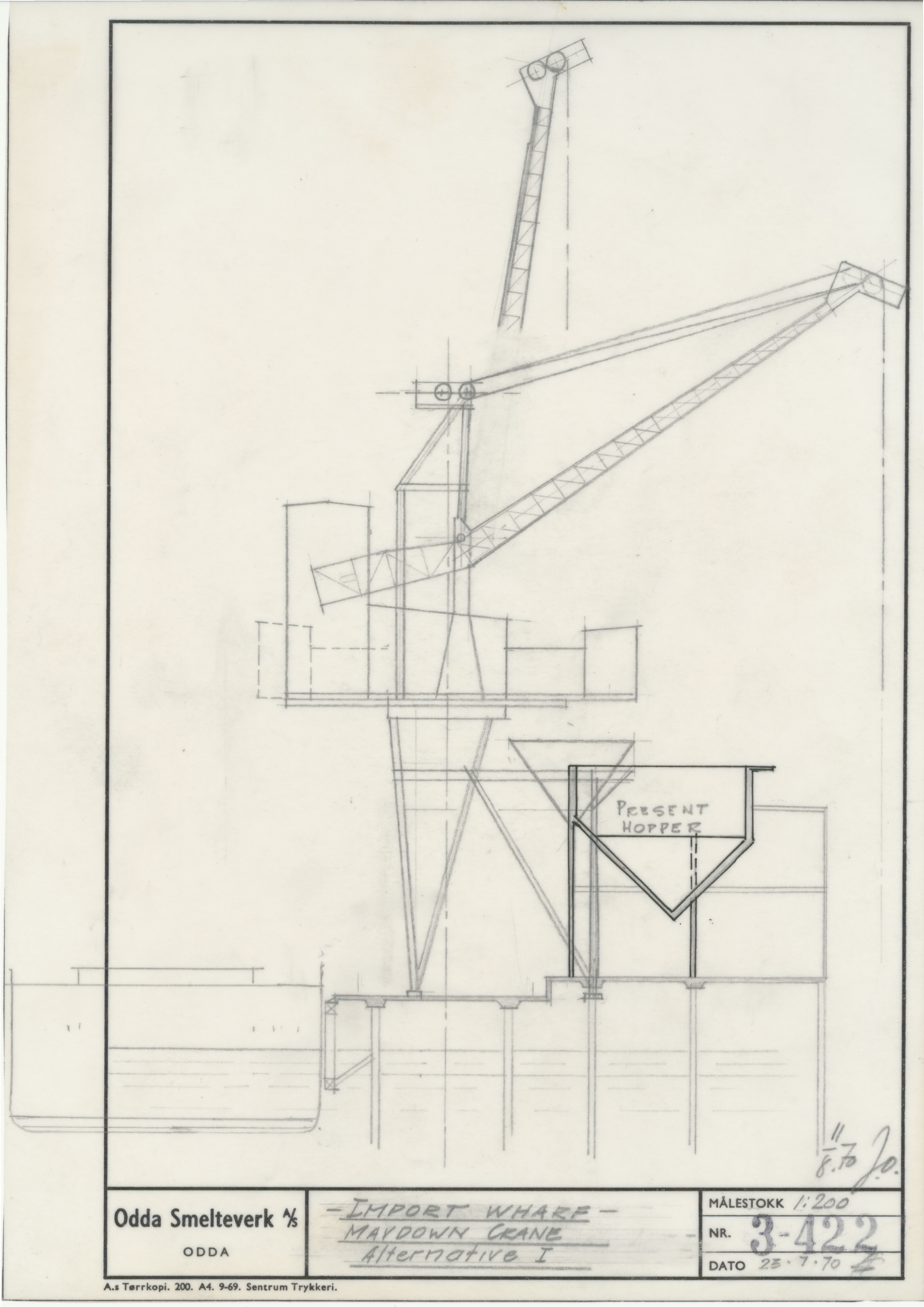 Odda smelteverk AS, KRAM/A-0157.1/T/Td/L0003: Gruppe 3. Importkai, 1954-1993, p. 206