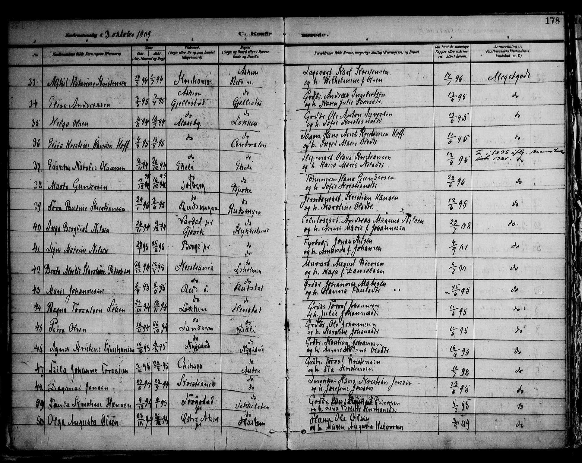 Askim prestekontor Kirkebøker, AV/SAO-A-10900/F/Fa/L0008: Parish register (official) no. 8, 1898-1912, p. 178