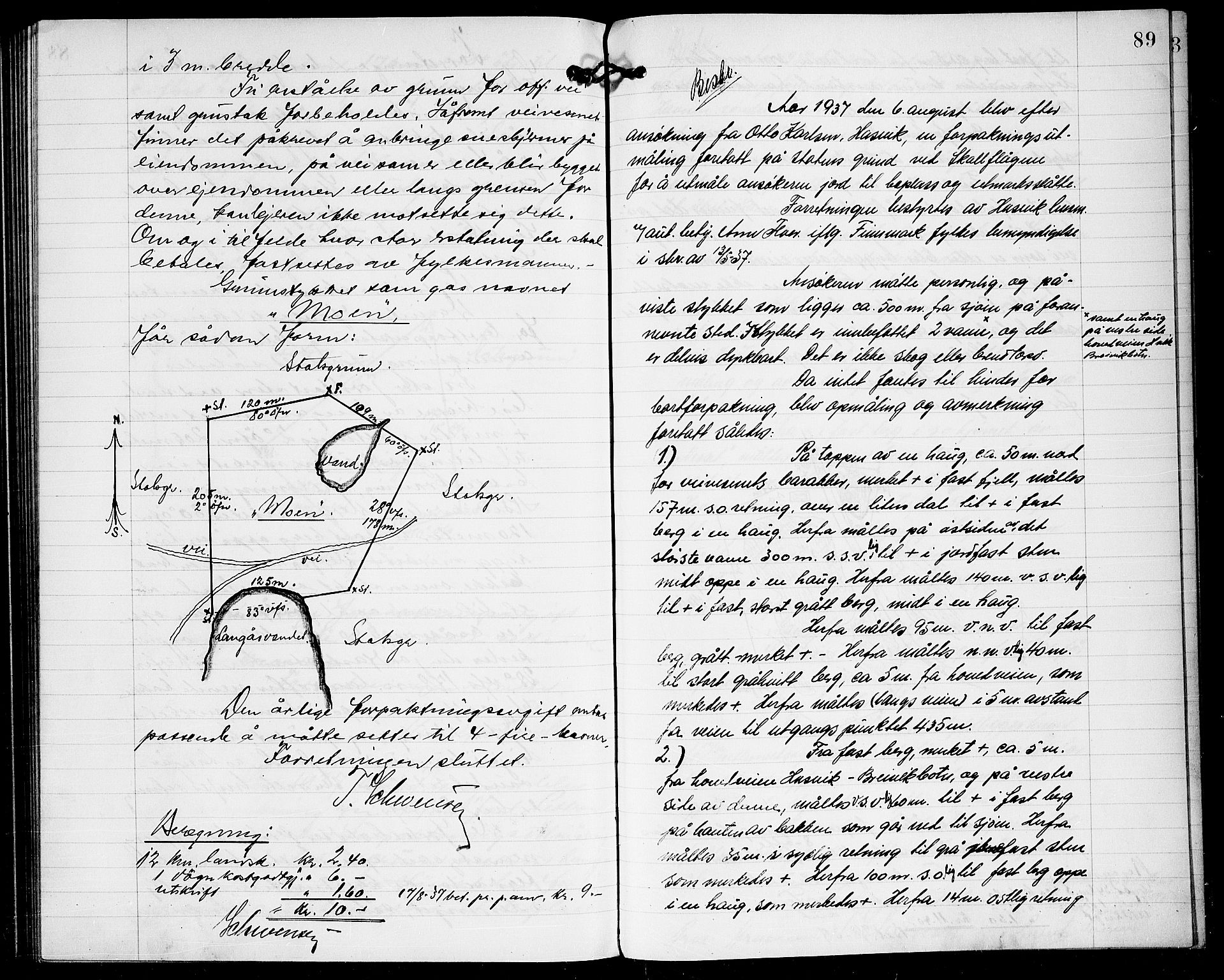 Lensmannen i Hasvik (hos Finnmarkseiendommen)*, FIEI/-, 1927-1938, p. 88b-89a