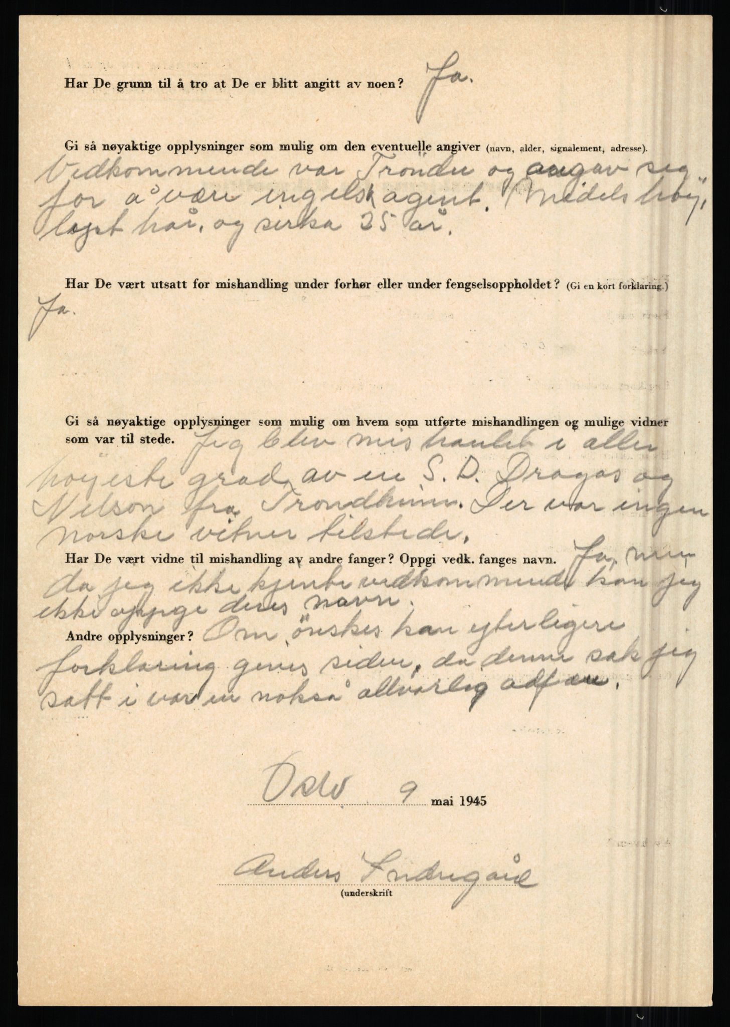 Rikspolitisjefen, AV/RA-S-1560/L/L0007: Heen, Erik C. - Iversen, Trygve, 1940-1945, p. 1096