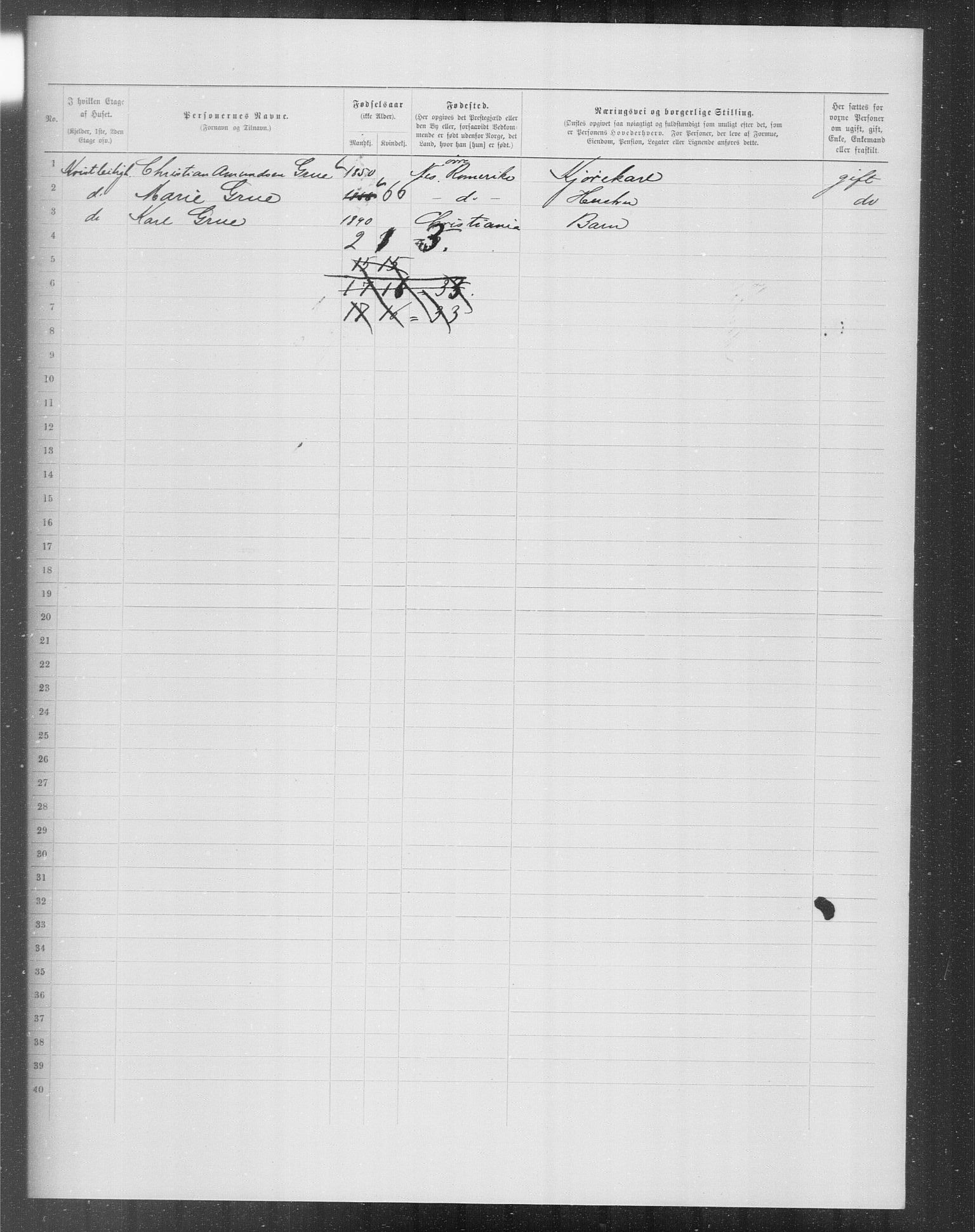 OBA, Municipal Census 1899 for Kristiania, 1899, p. 7902