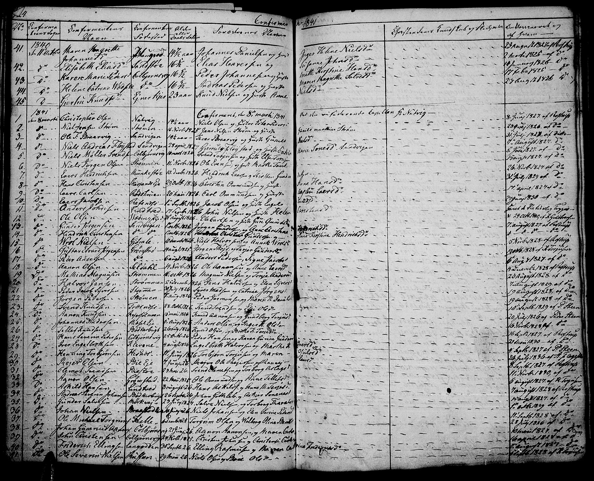 Øyestad sokneprestkontor, SAK/1111-0049/F/Fb/L0005: Parish register (copy) no. B 5, 1833-1843, p. 124