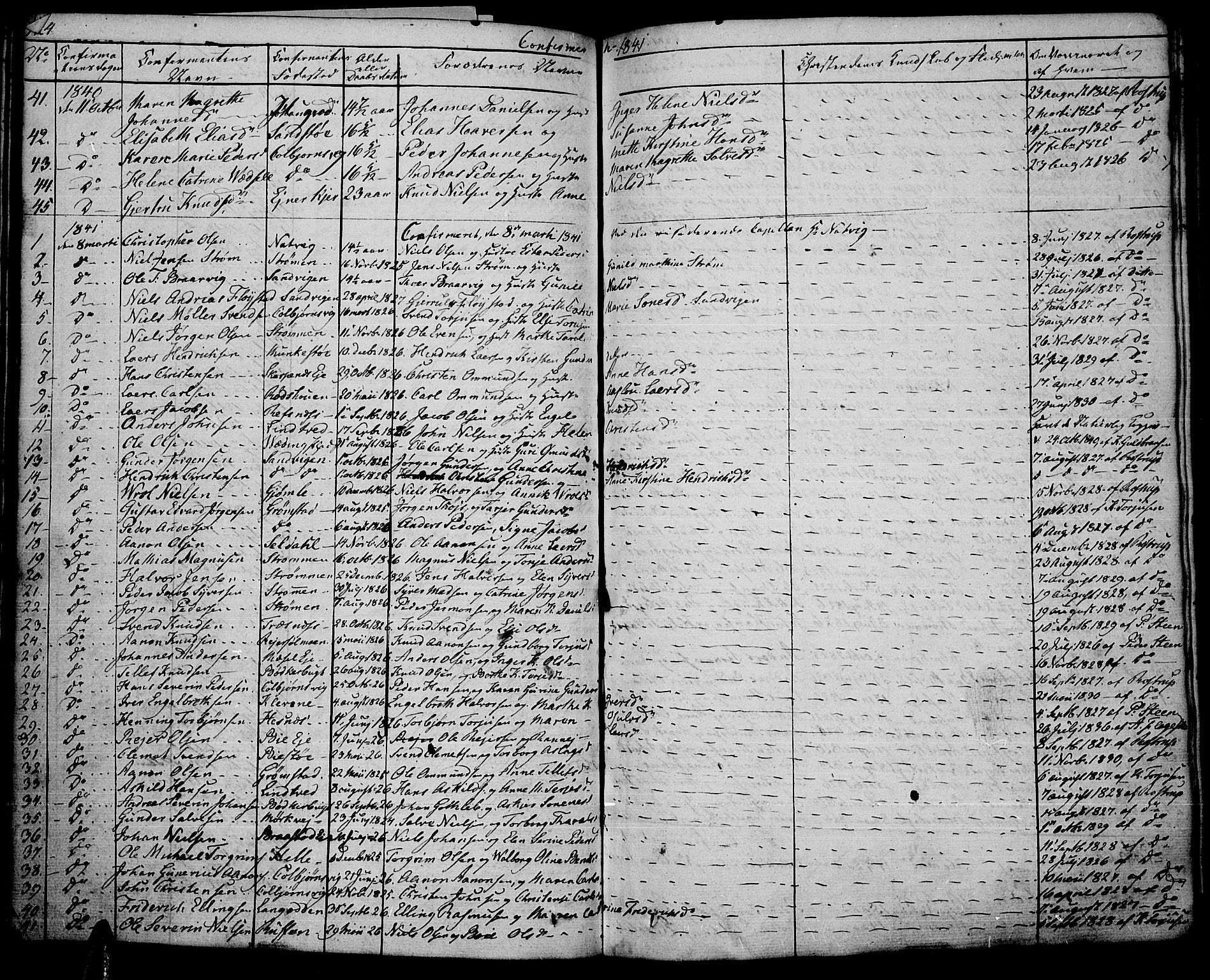 Øyestad sokneprestkontor, AV/SAK-1111-0049/F/Fb/L0005: Parish register (copy) no. B 5, 1833-1843, p. 124