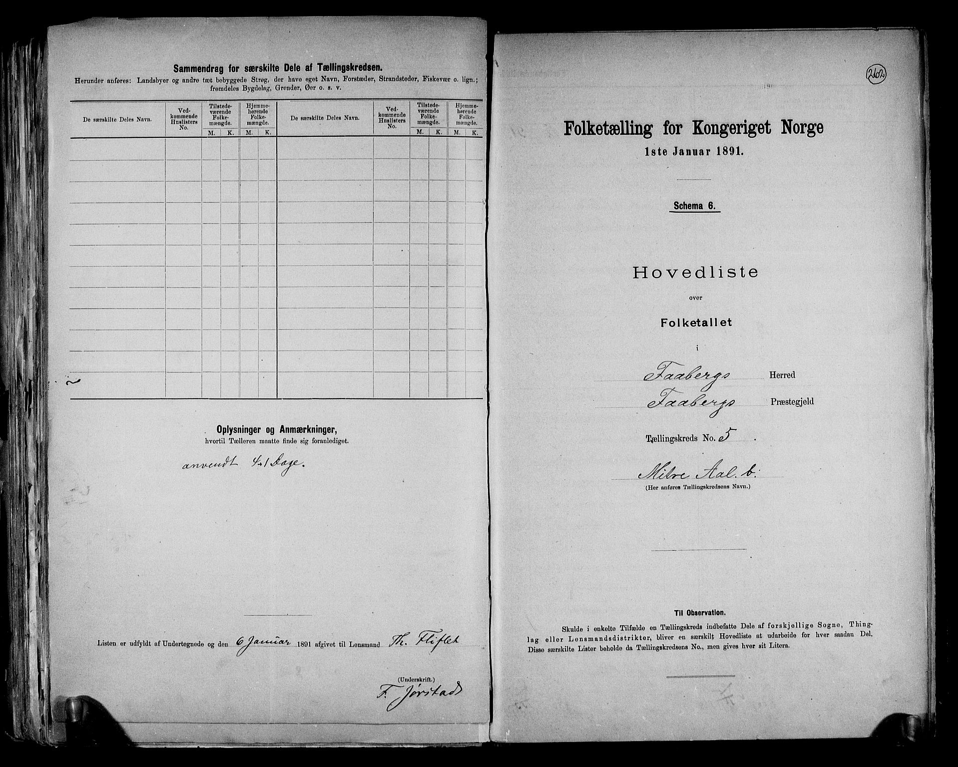 RA, 1891 census for 0524 Fåberg, 1891, p. 13